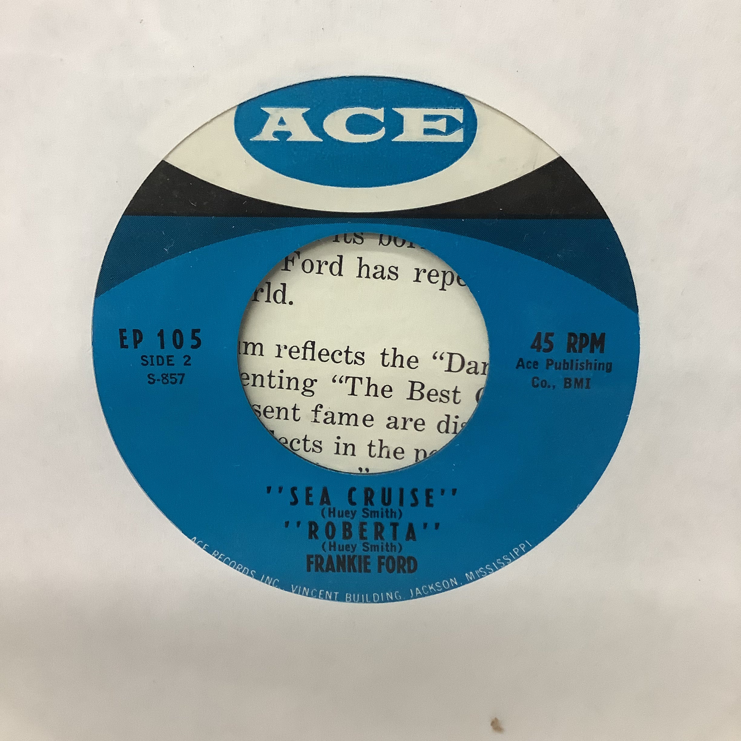 Frankie Ford - The Best of Frankie Ford - 7" EP