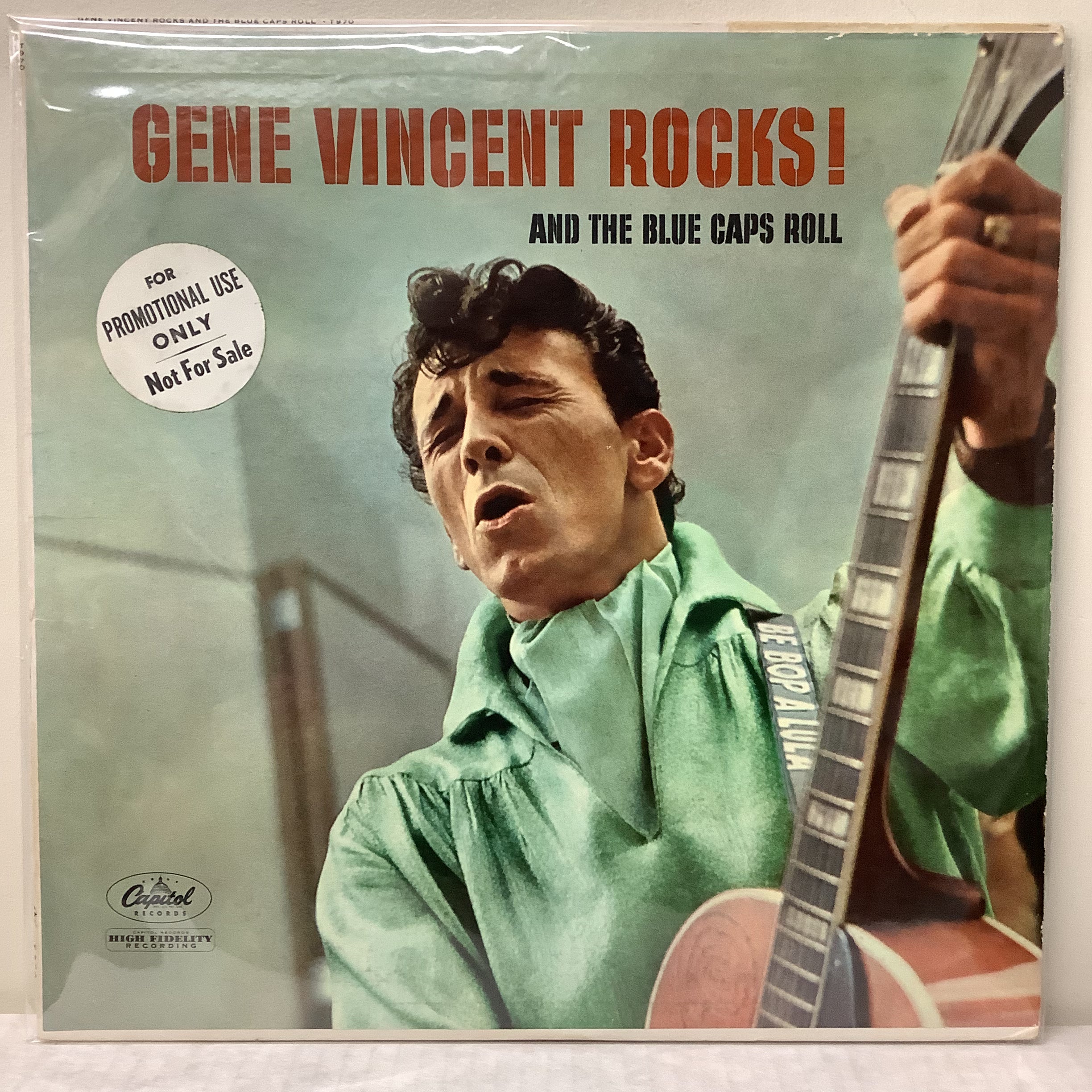 Gene Vincent - Gene Vincent Rocks! And The Blue Caps Roll - Capitol Promo LP