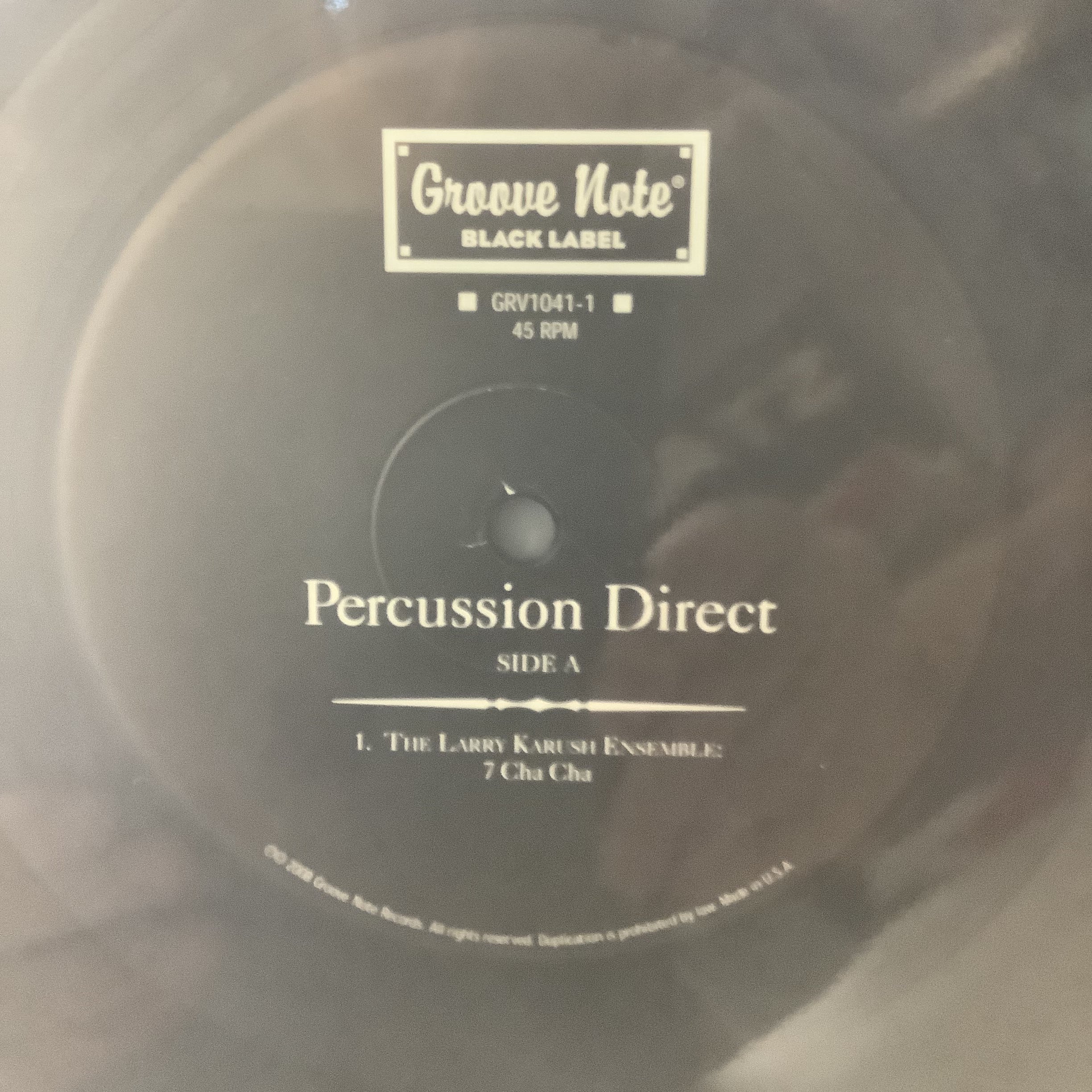 Various Artists - Percussion Direct - Groove Note Black Label 45rpm LP
