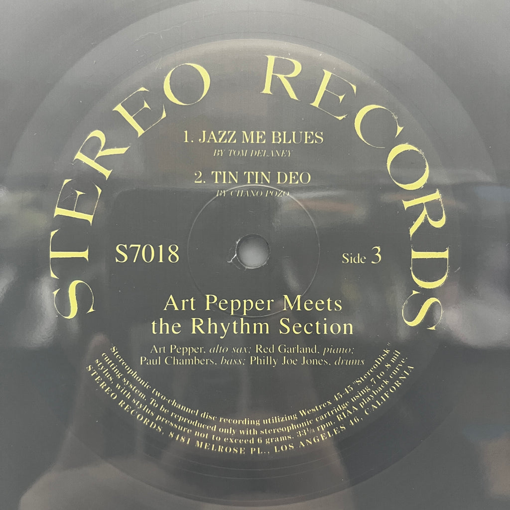 Art Pepper - Art Pepper Meets The Rhythm Section - Analogue Productions LP