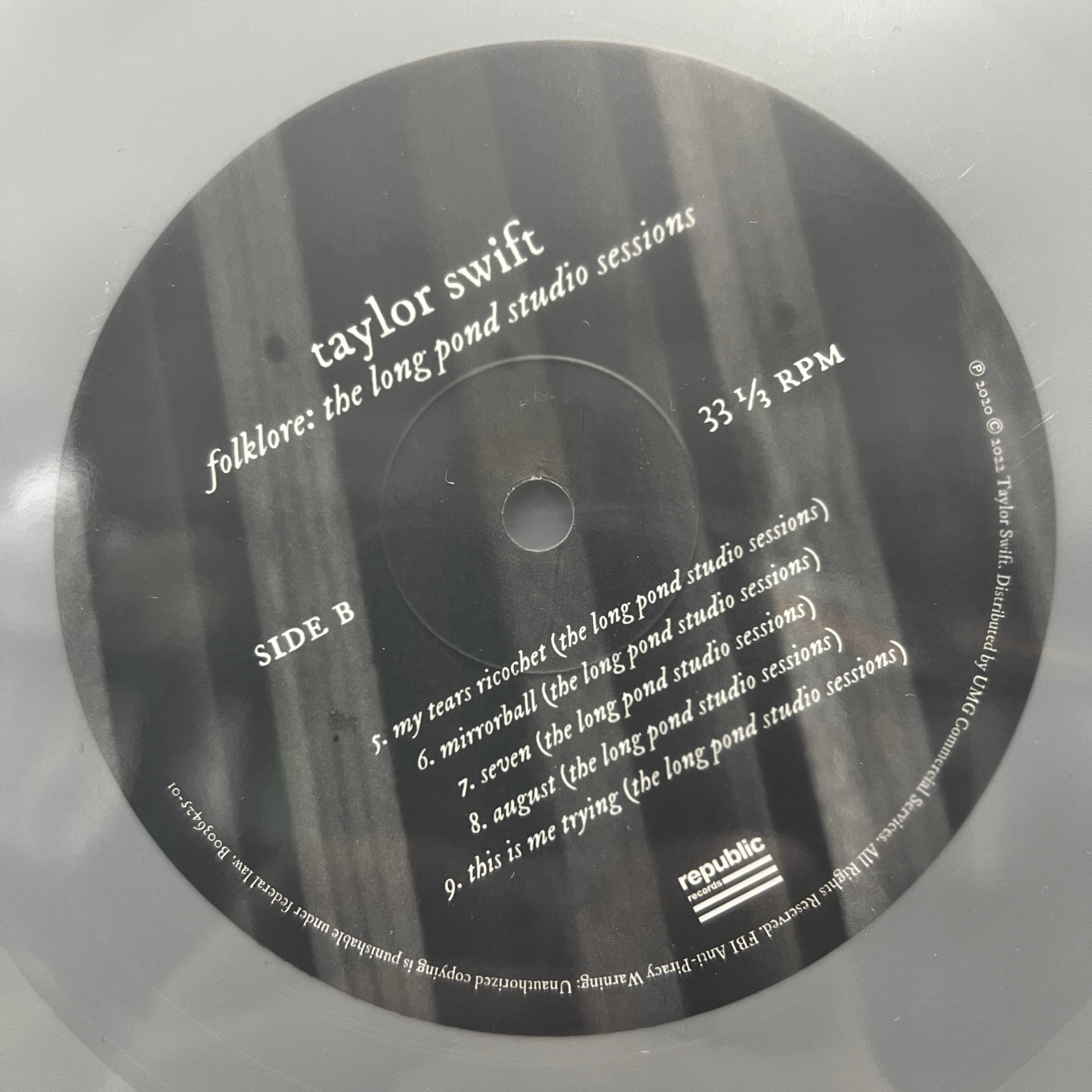 Taylor Swift - Folklore: The Long Pond Studio Sessions - LP