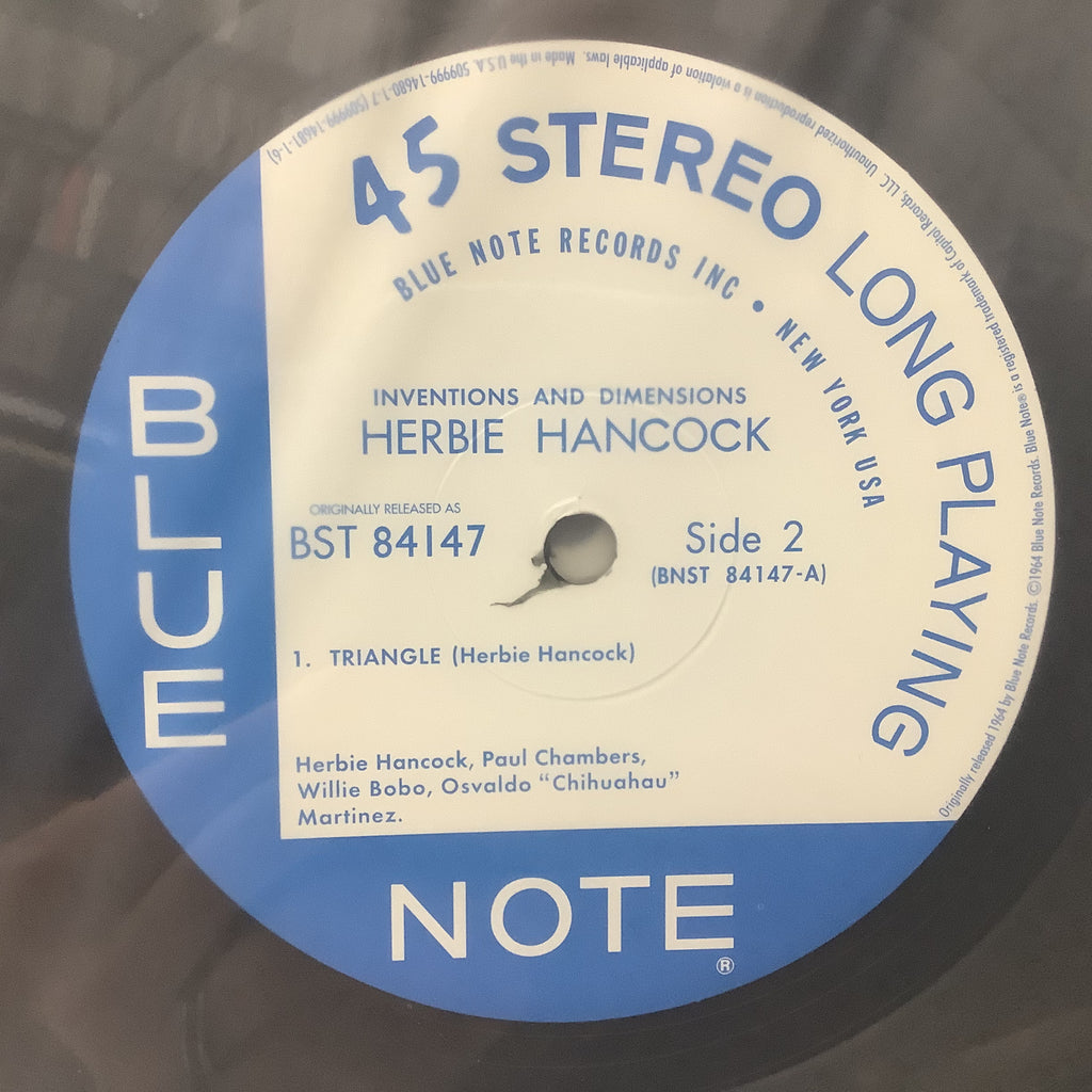 Herbie Hancock - Inventions & Dimensions - Music Matters 45RPM 2x LP