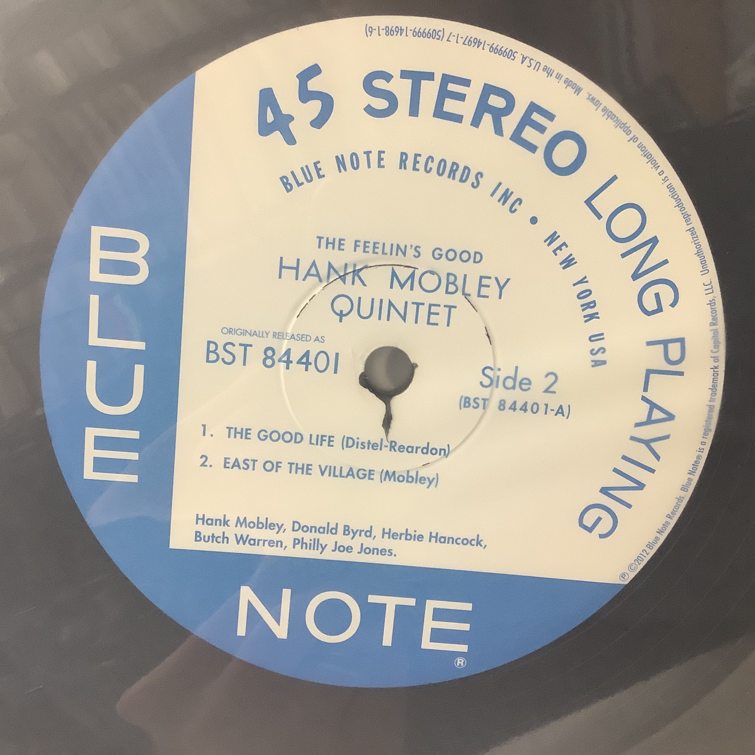 Hank Mobley - 'The Feelin's Good' - Music Matters 45RPM 2x LP