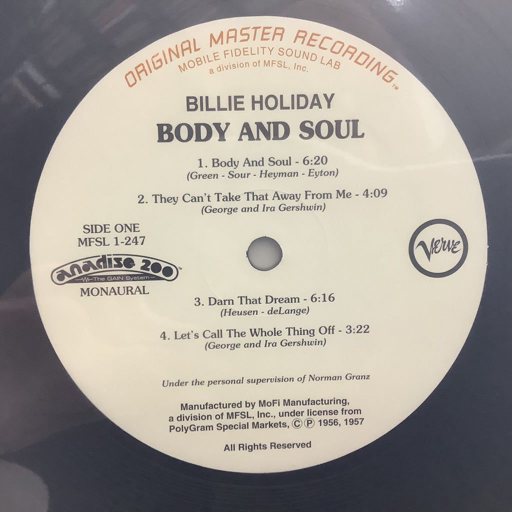 Billie Holiday - Body and Soul - MFSL LP