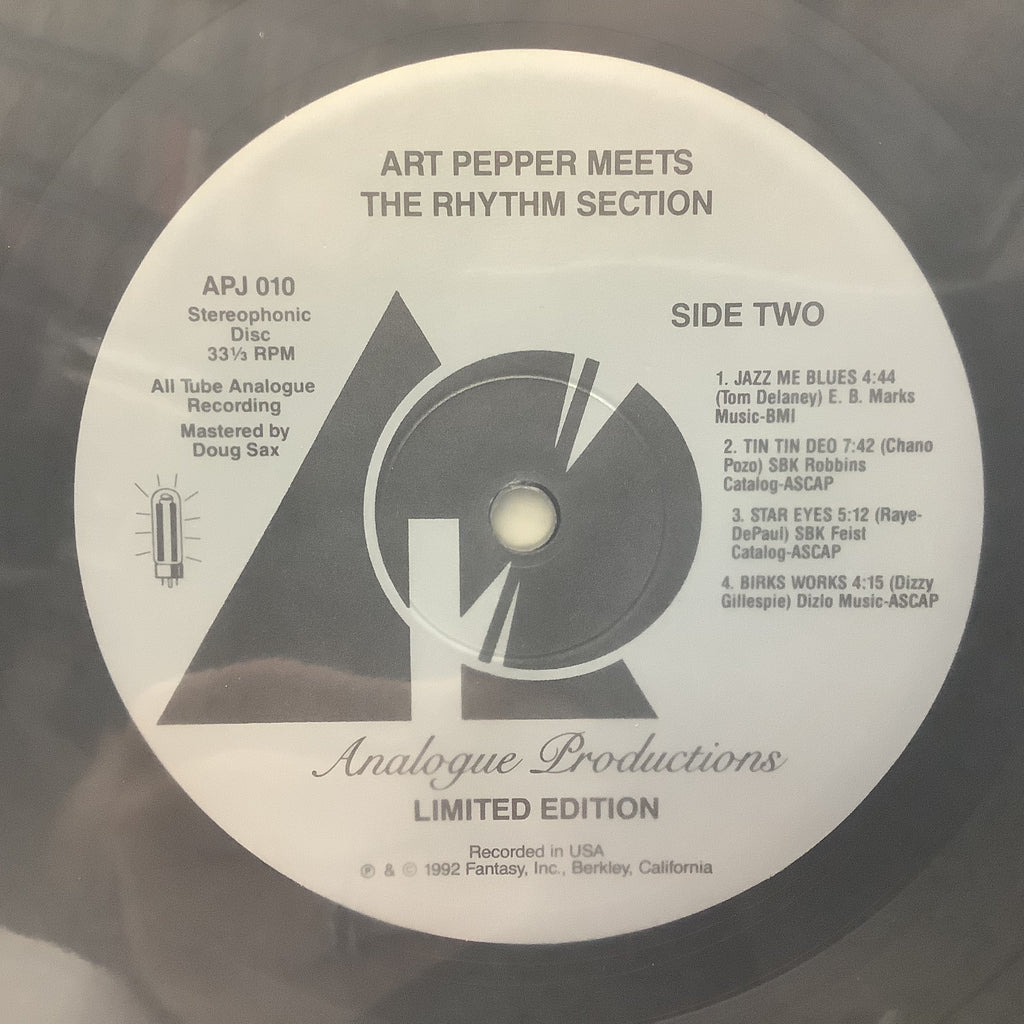 Art Pepper - Meets The Rhythm Section - Analogue Producrtions LP
