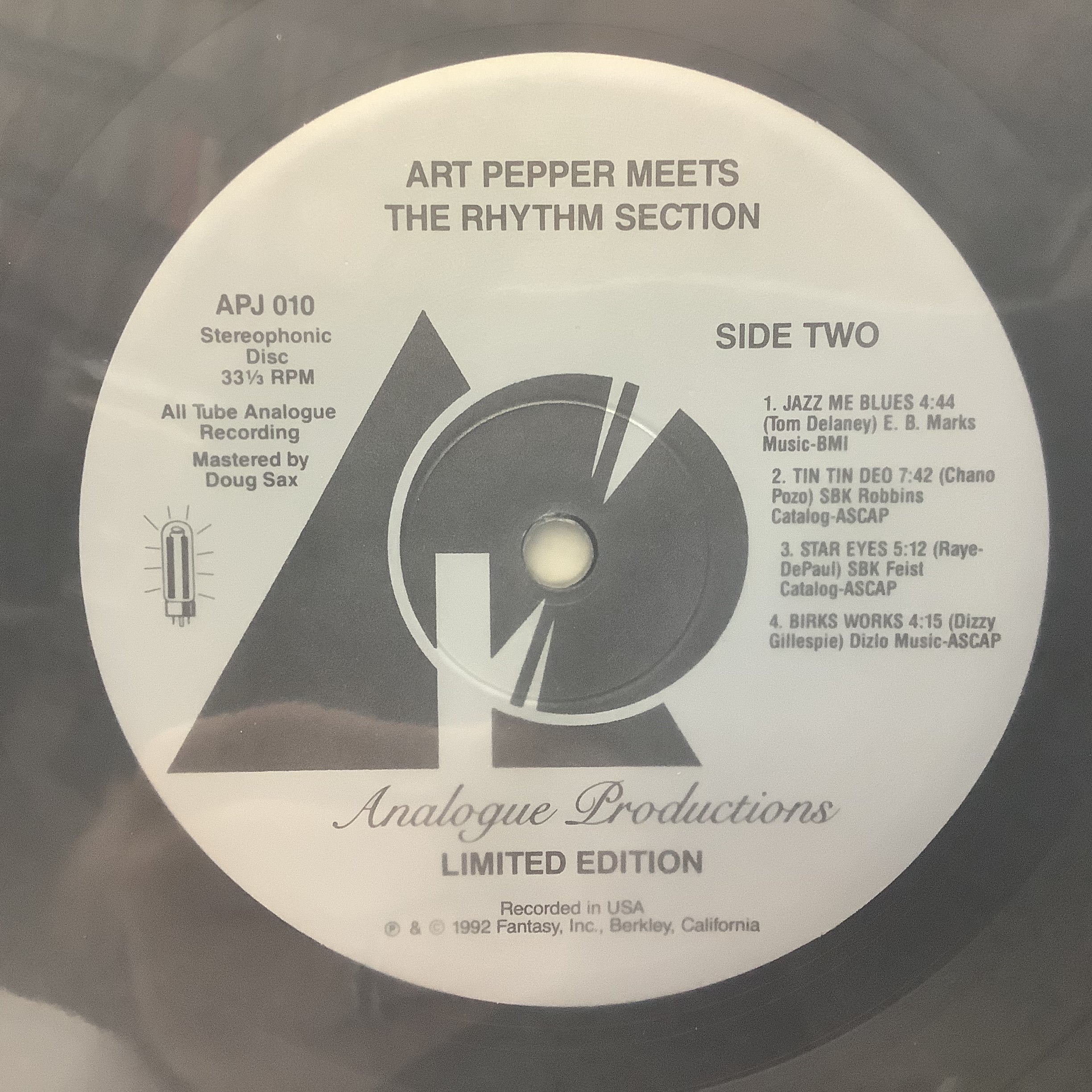 Art Pepper - Meets The Rhythm Section - Analogue Producrtions LP