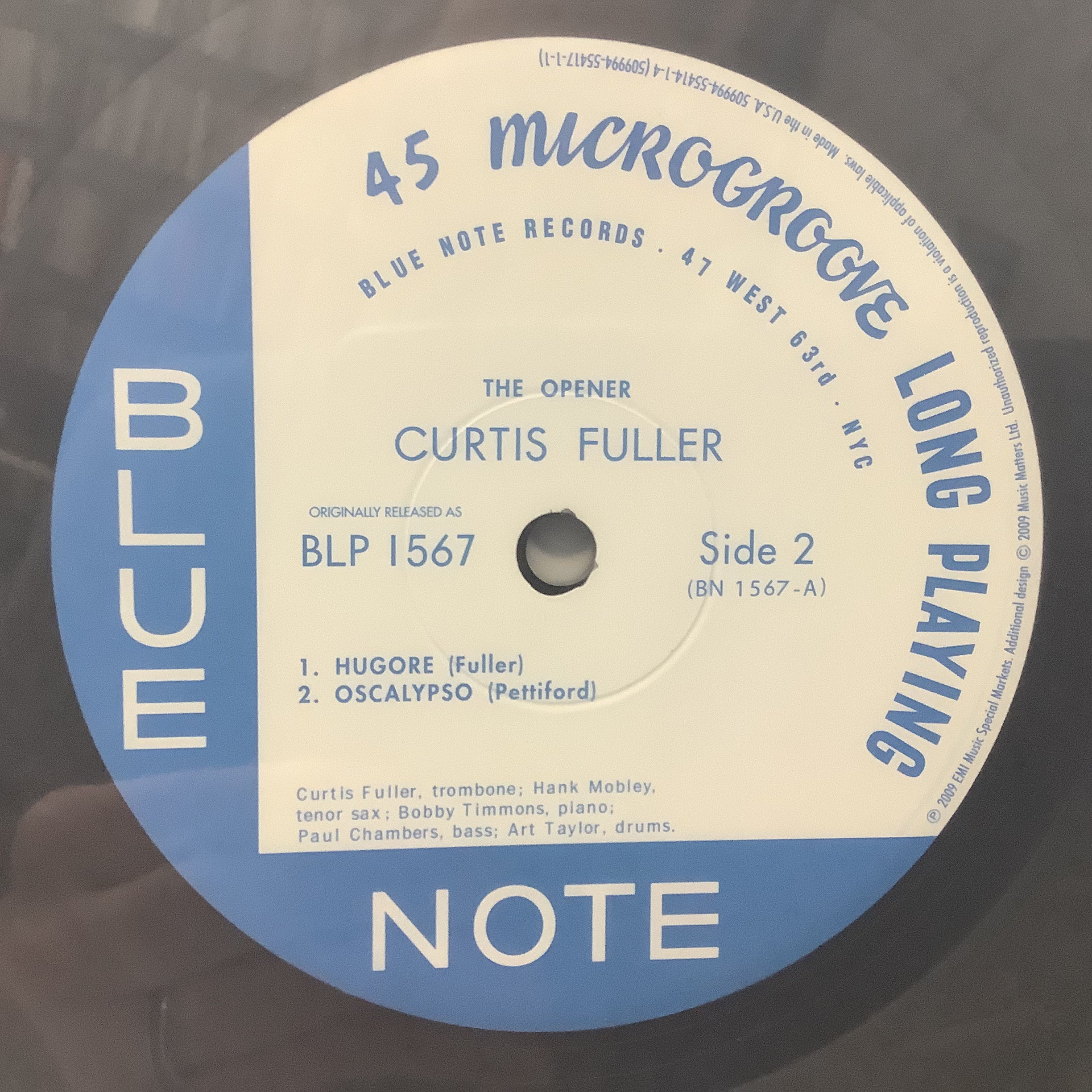 Curtis Fuller - The Opener - Music Matters 45RPM 2x LP