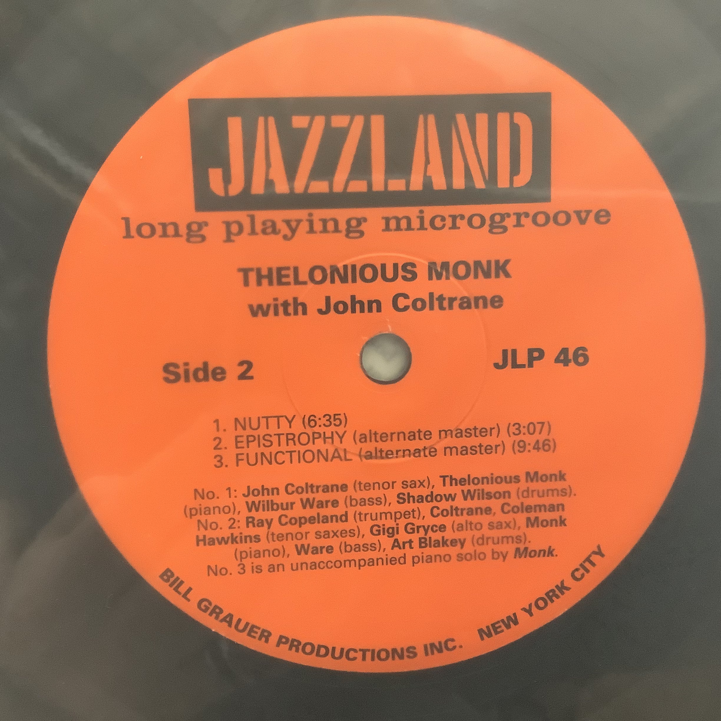 Thelonious Monk - With John Coltrane - Analogue Productions LP