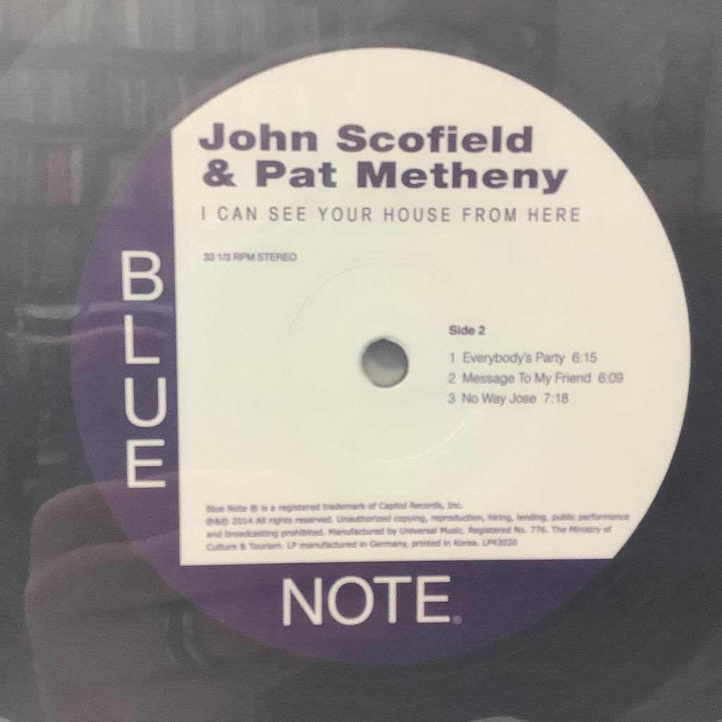 John Scofield & Pat Metheny - I Can See Your House From Here - 2x LP