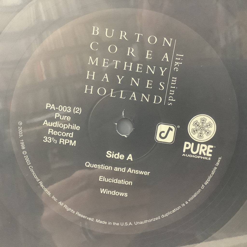 Burton/Corea/Metheny/Haynes/Holland - Like Minds - Pure Audiophile 2x LP