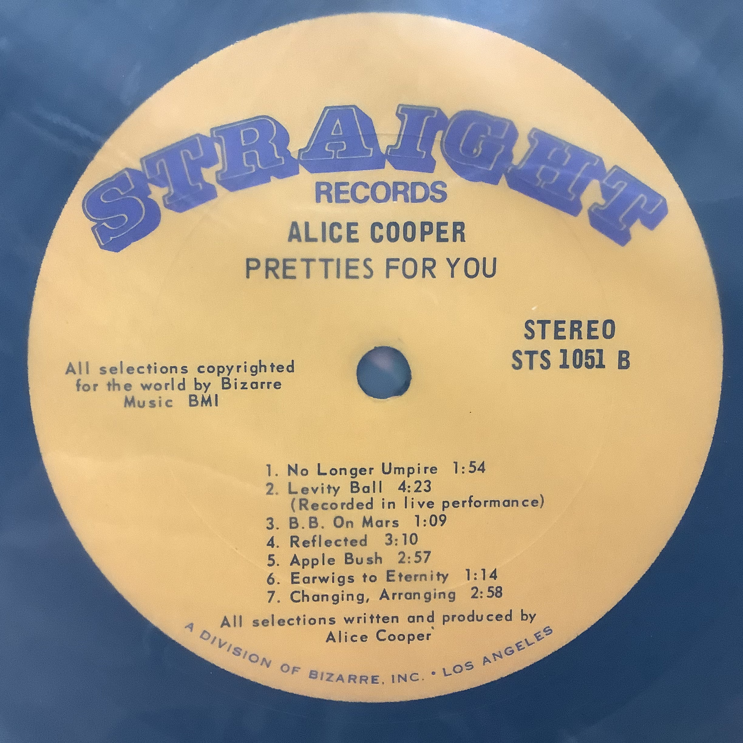 Alice Cooper - Pretties for You - Autographed Straight LP