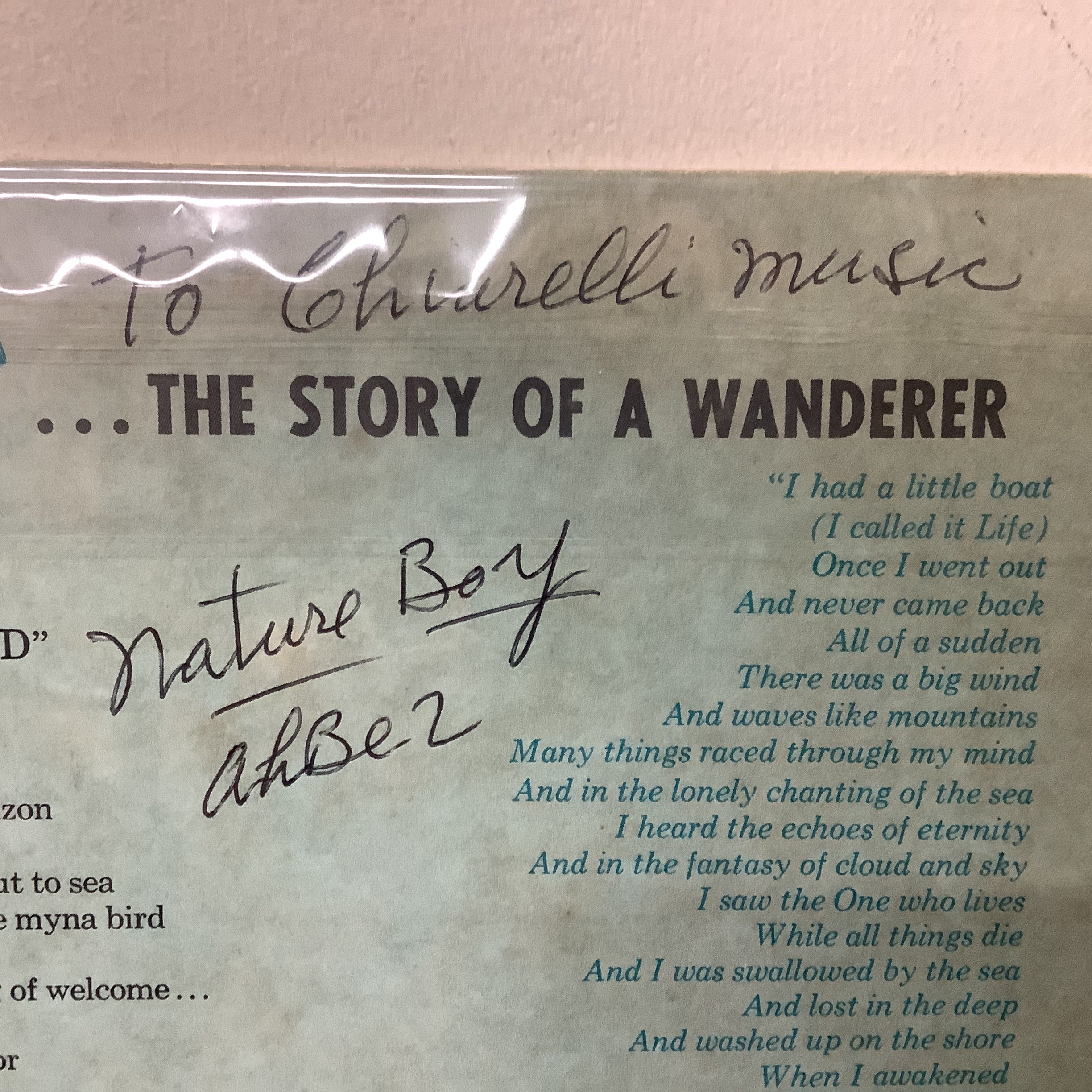 Eden Ahbez - Eden's Island - Autographed Del-Fi LP