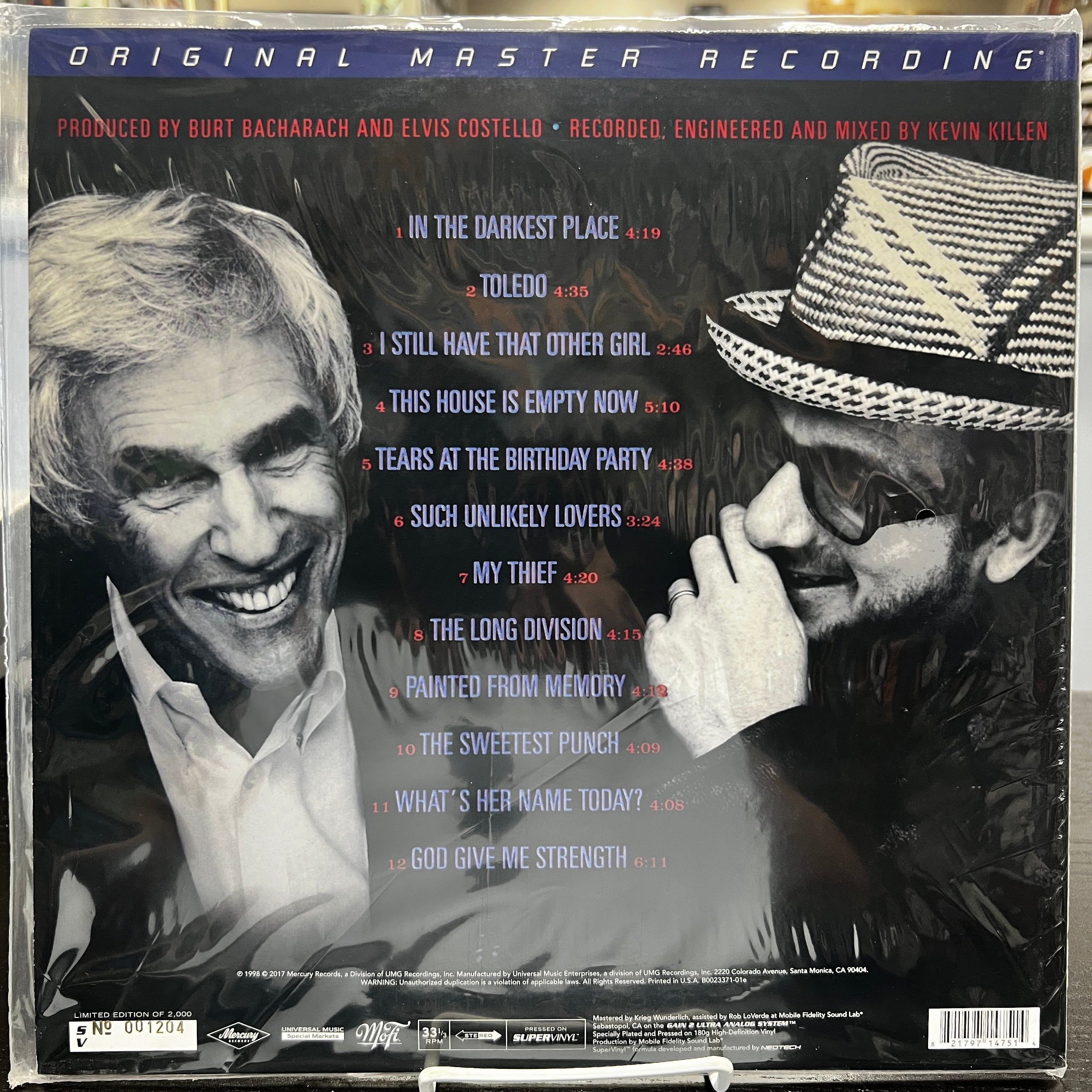 Elvis Costello With Burt Bacharach - Painted From Memory - MFSL LP