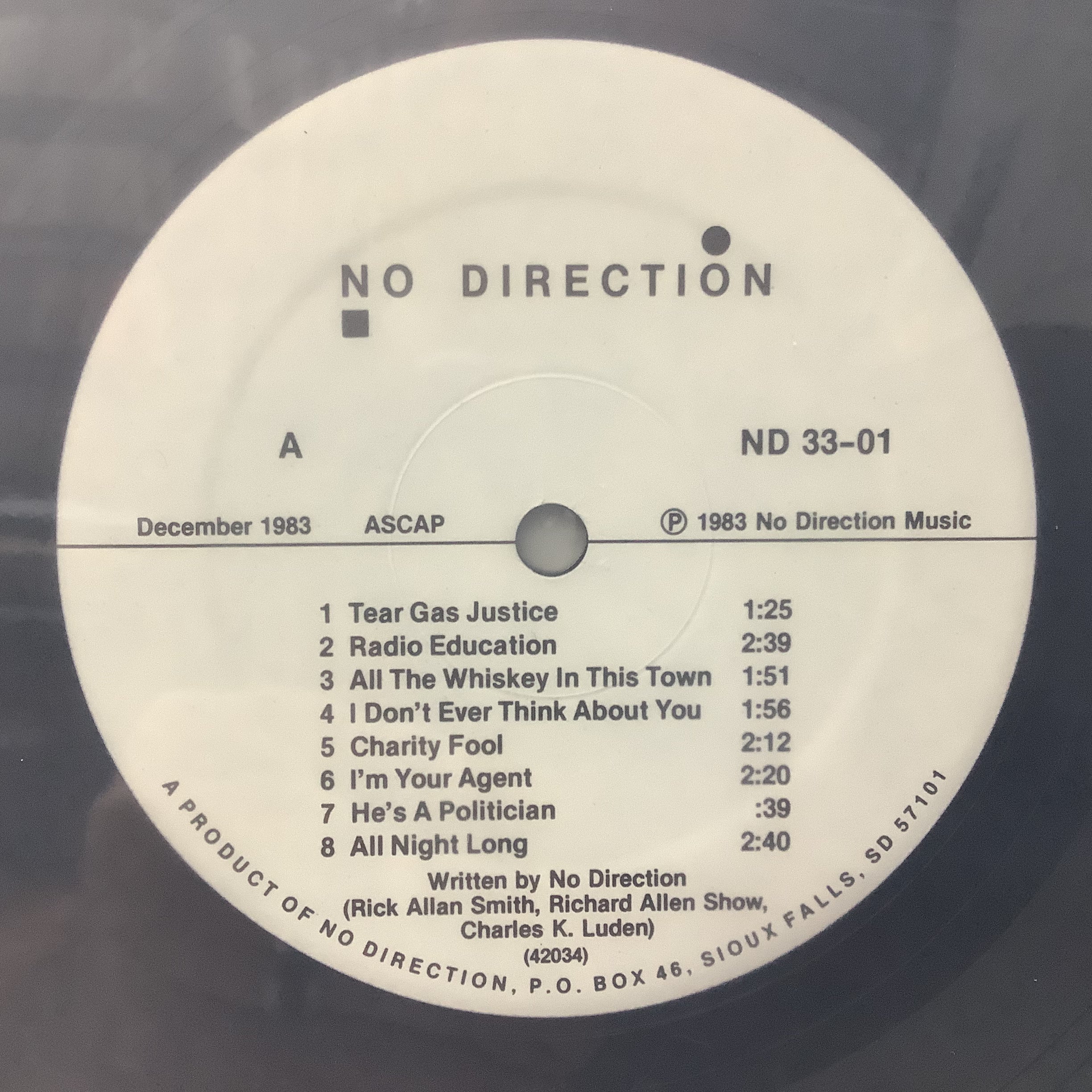 No Direction - No Direction - No Direction LP