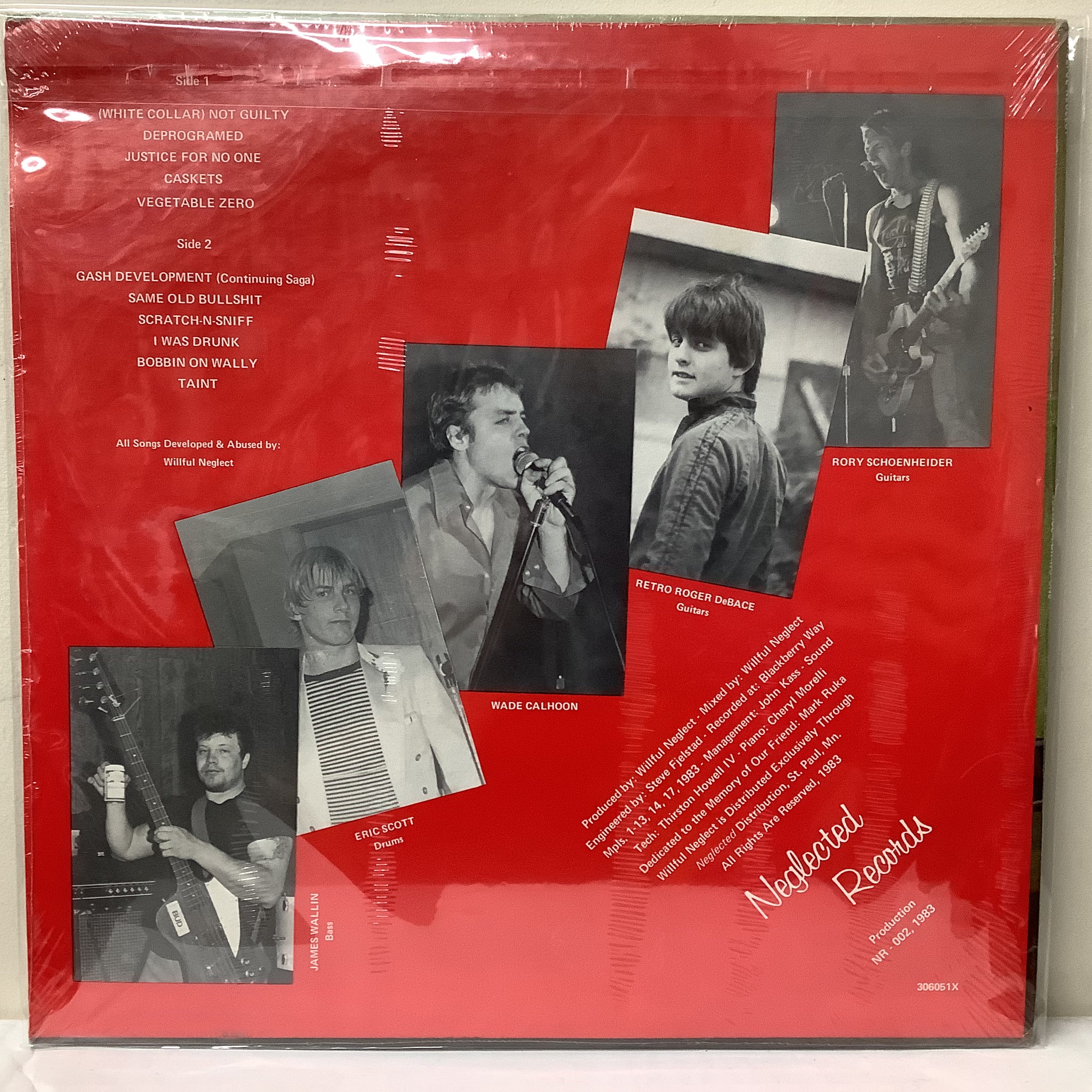 Willful Neglect - Justice for No One - Neglected LP