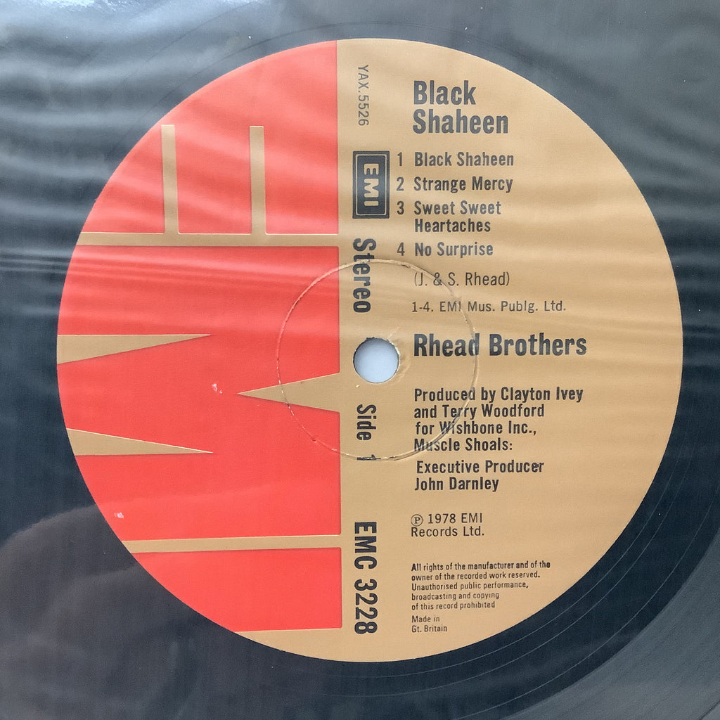 Rhead Brothers - Black Shaheen - UK LP