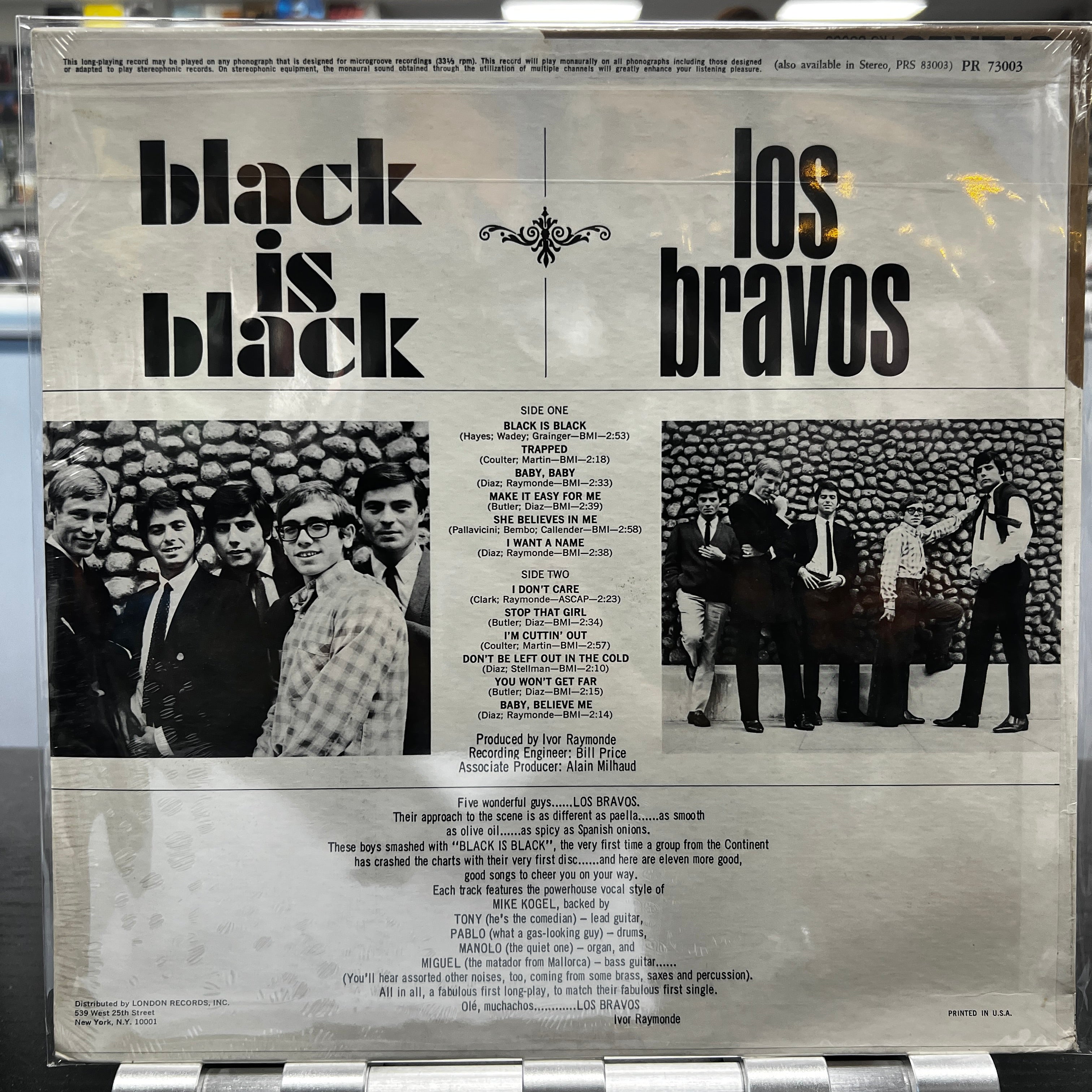 Los Bravos - Black Is Black - LP