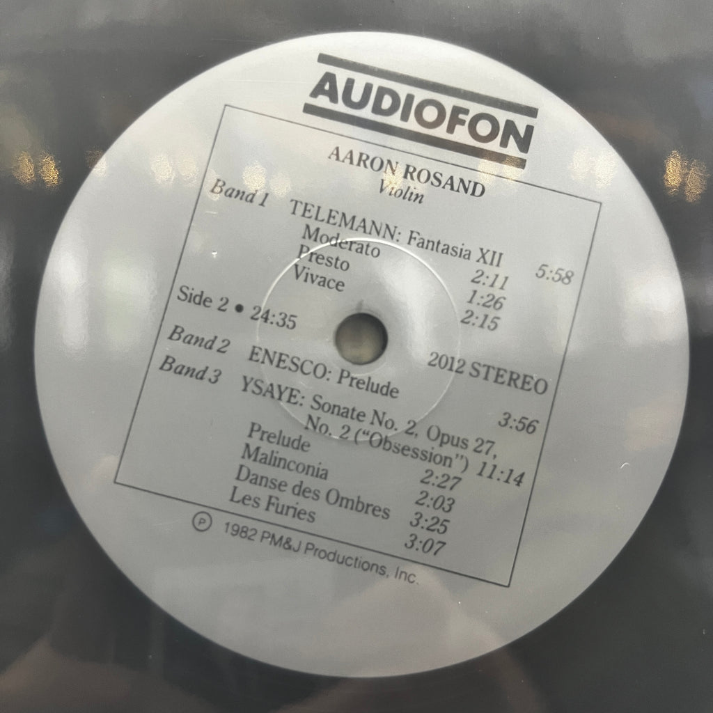 Aaron Rosand - Violin - Audiofon LP