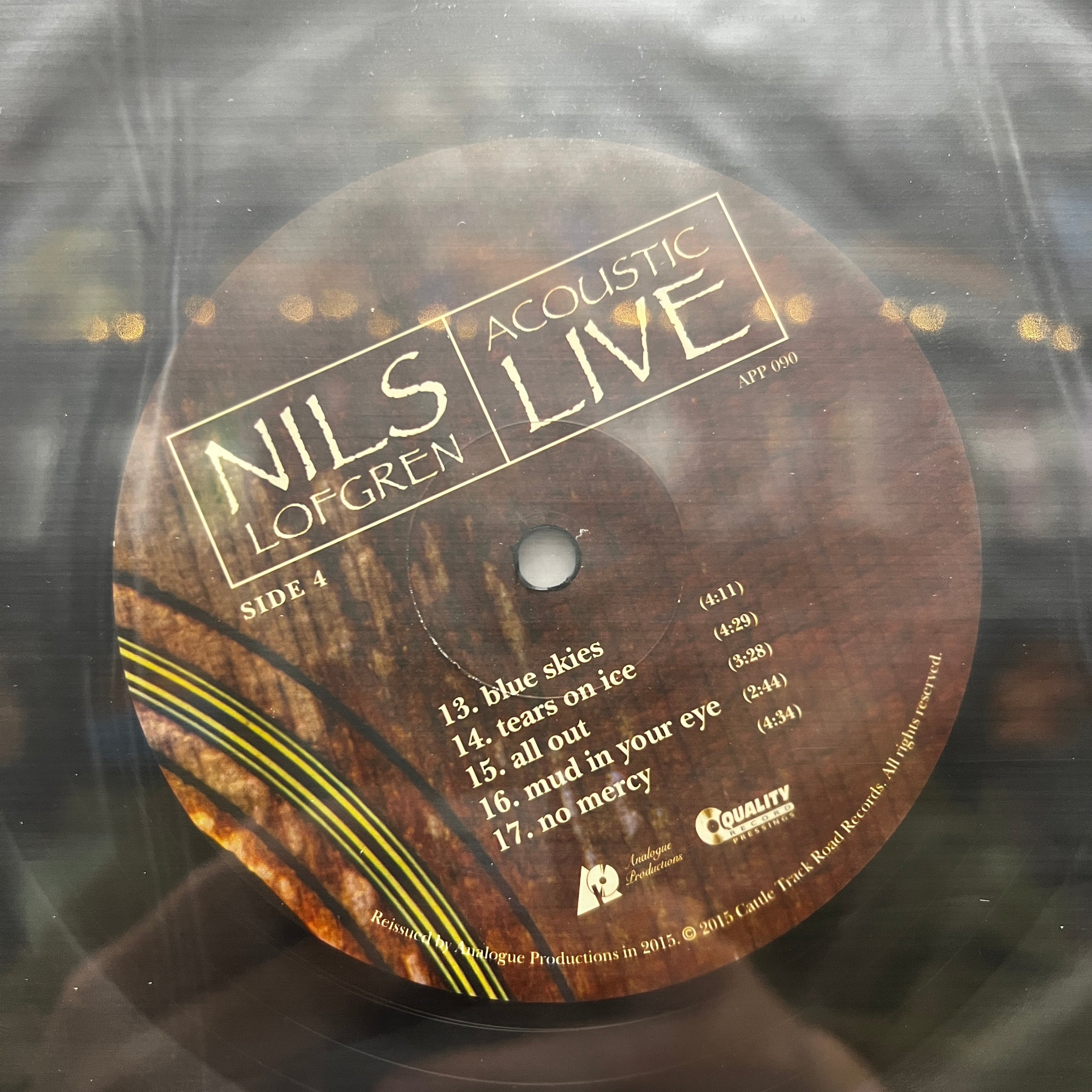 Nils Lofgren - Acoustic Live - Analogue Productions LP