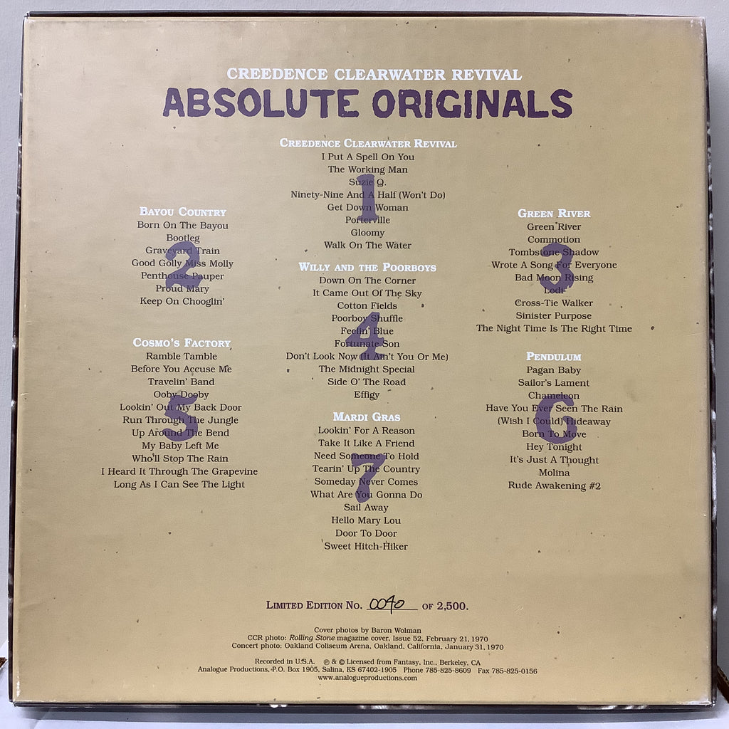 Creedence Clearwater Revival - Absolute Originals - Analogue Productions 7x LP Box Set