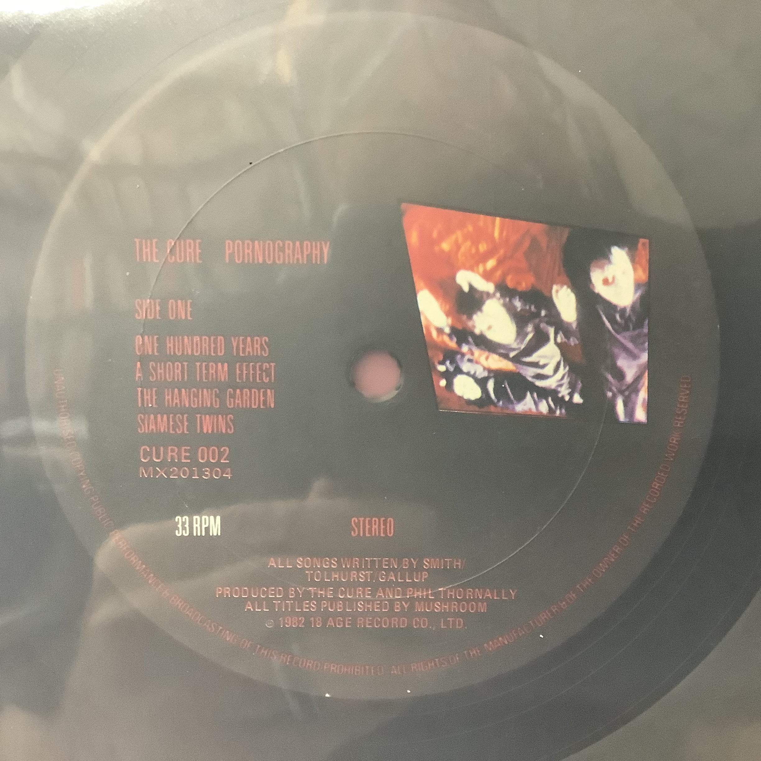 The Cure - Pornography - Australian LP & 45 set