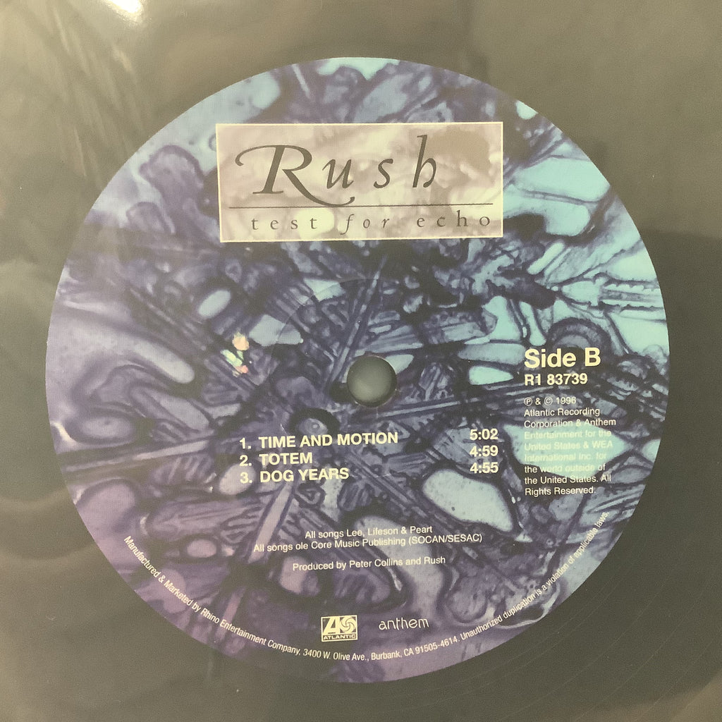 Rush - Test for Echo - 200g 2x LP