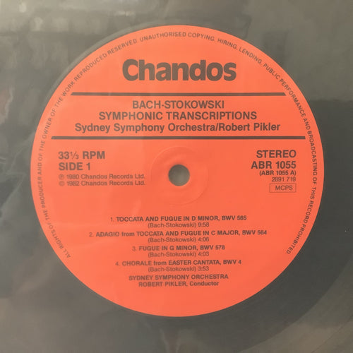Bach-Stowkowski - Symphonic Transcriptions - Chandos LP