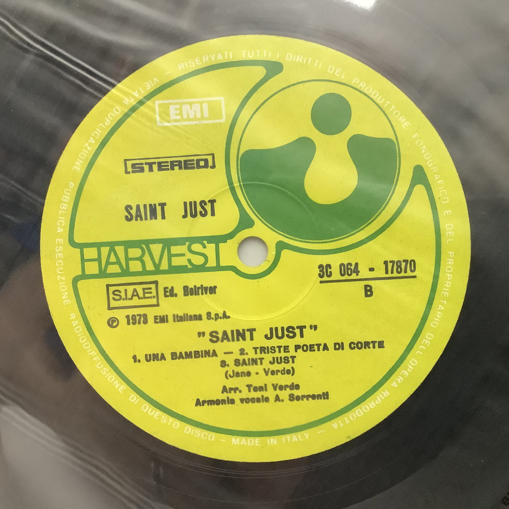 Saint Just - Saint Just - Italian LP