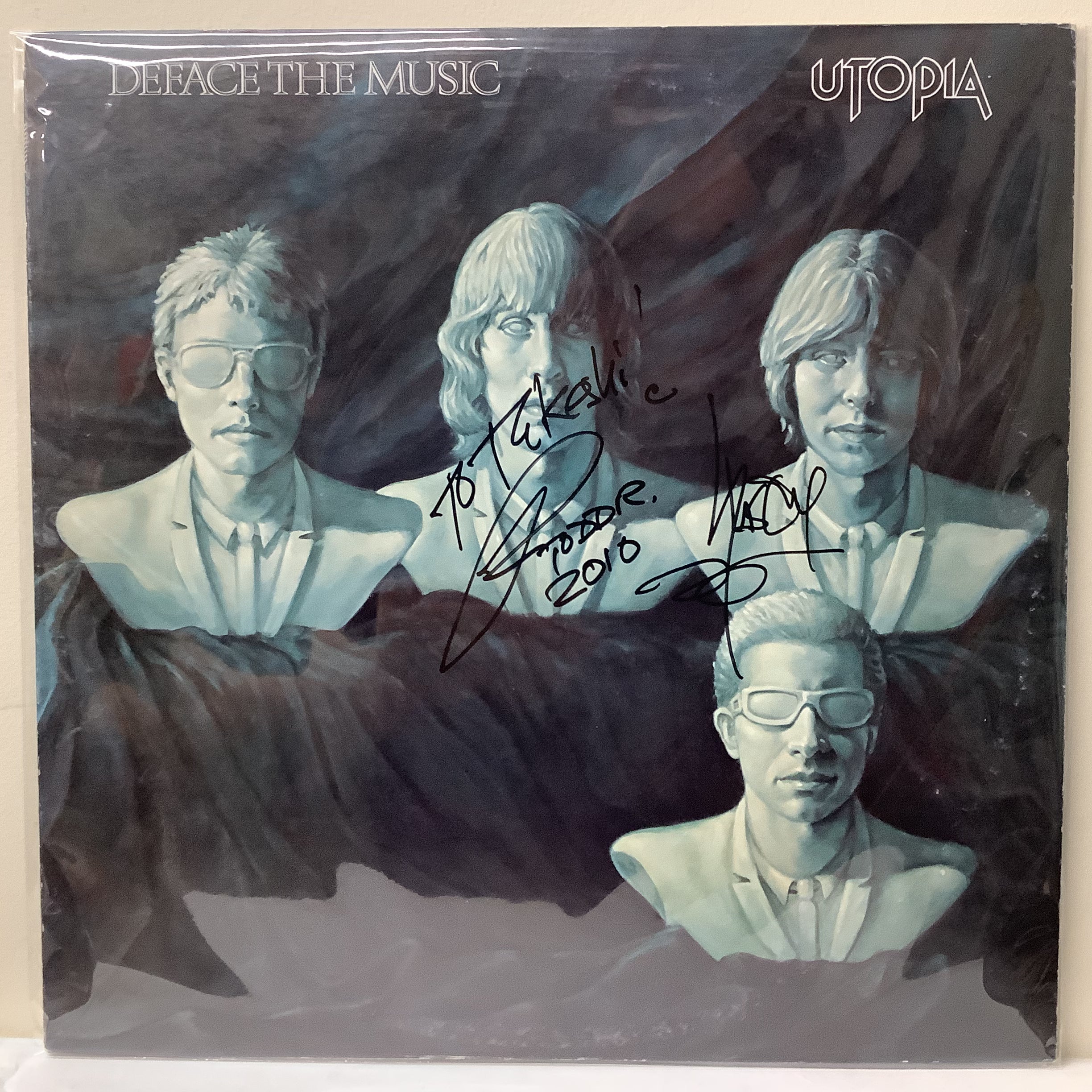 Todd Rundgren/Utopia - Deface the Music - Autographed LP
