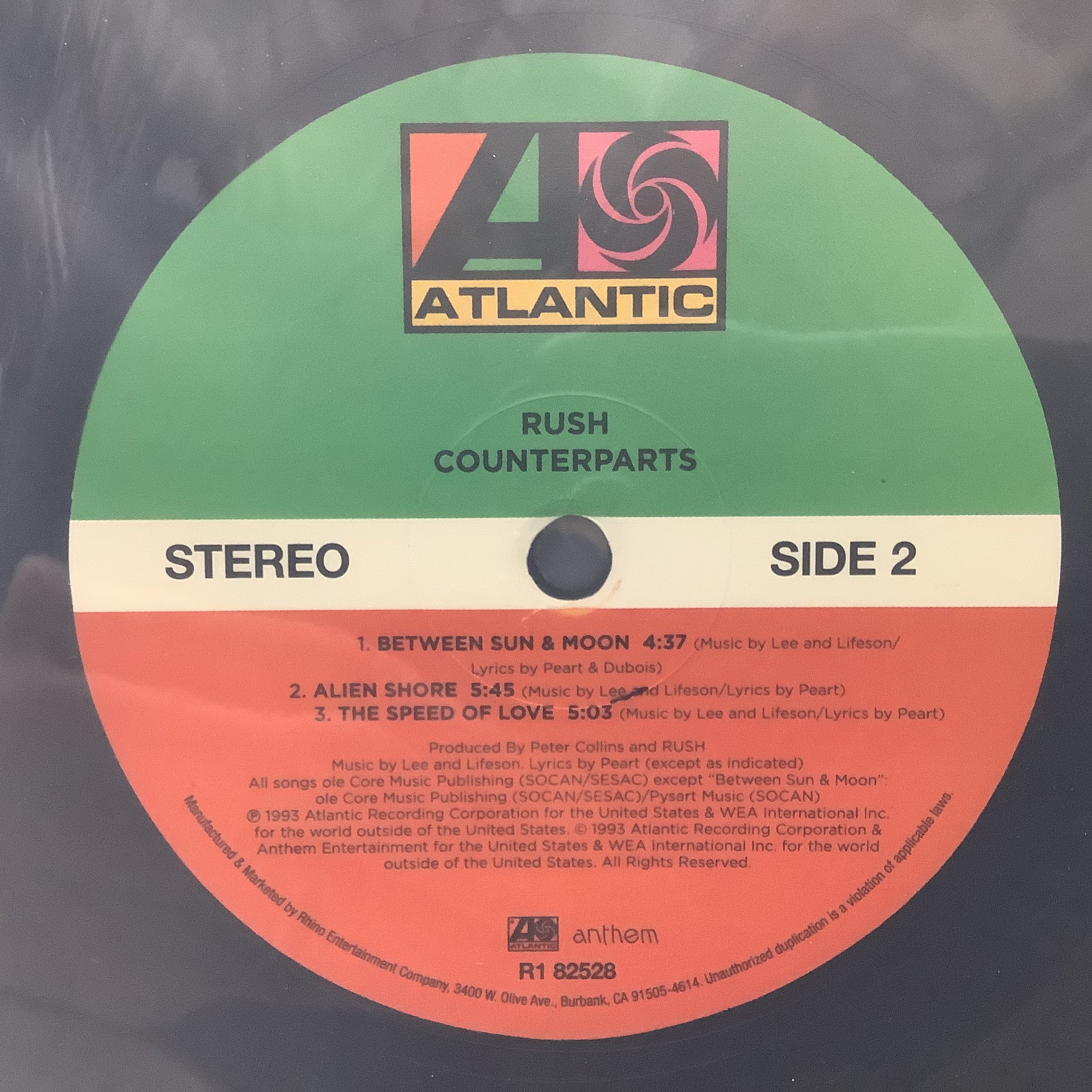 Rush - Counterparts - 200g 2x LP