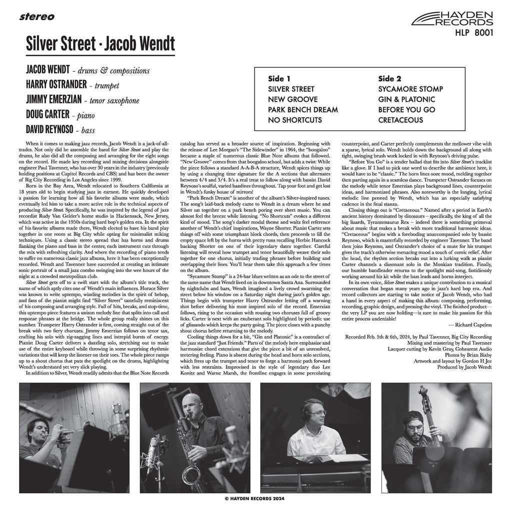 Jacob Wendt - Silver Street - LP