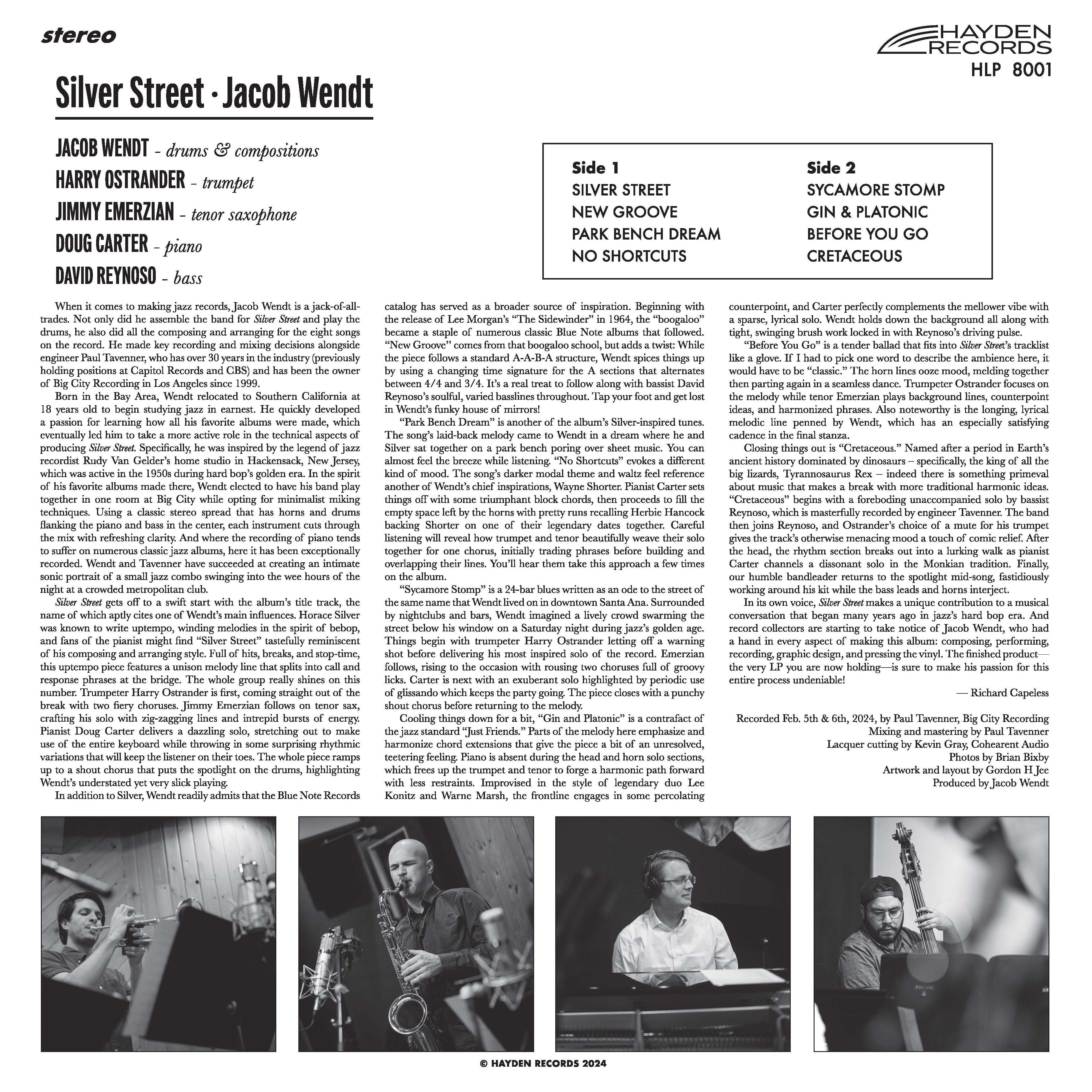 Jacob Wendt - Silver Street - LP