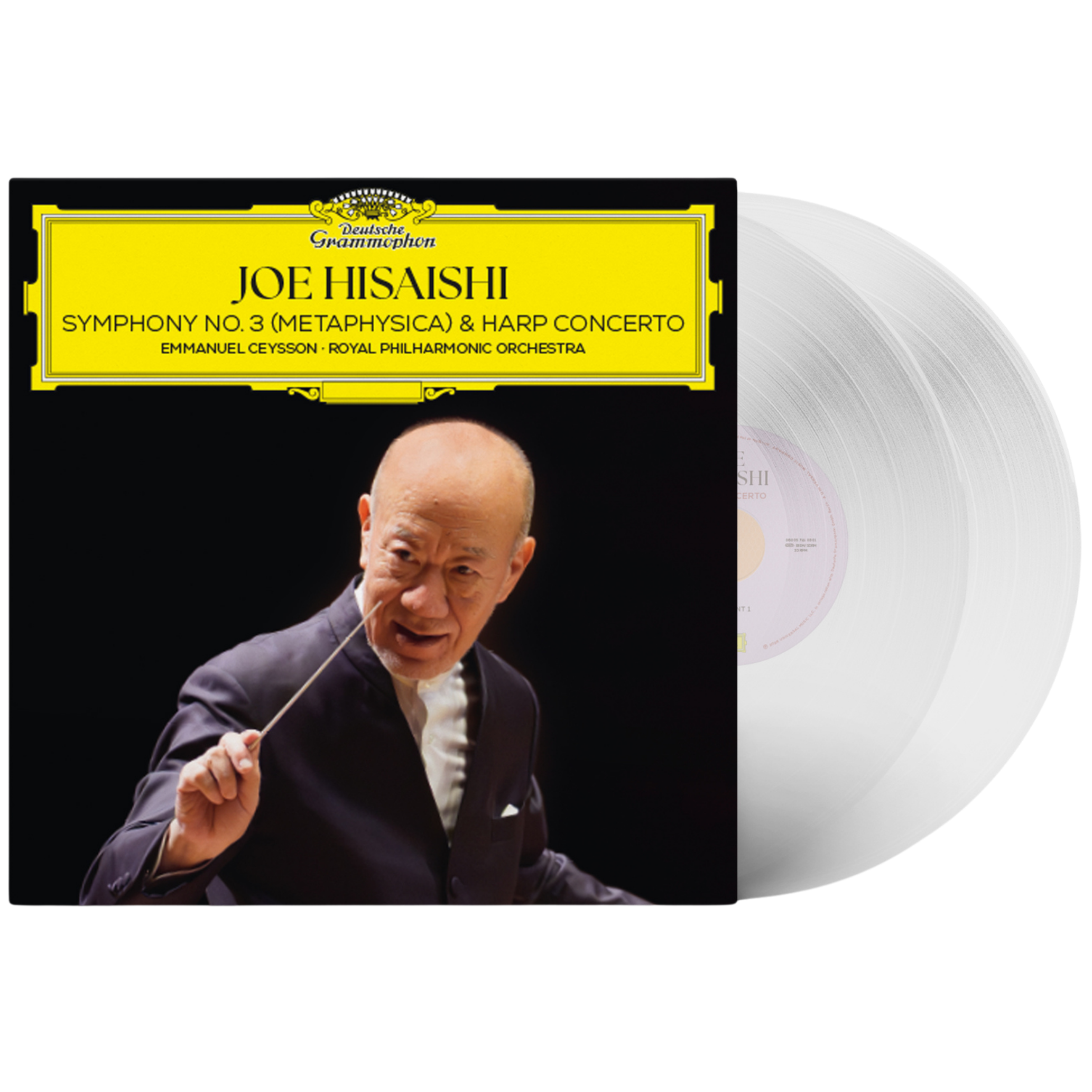 Joe Hisaishi - Symphony No. 3, Metaphysica; Harp Concerto LP front cover