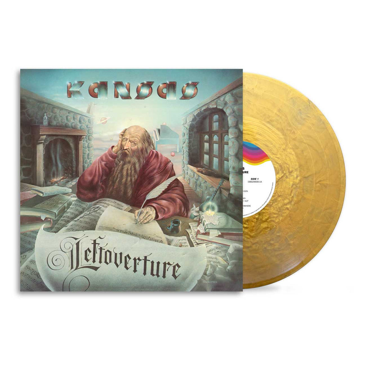 Kansas - Leftoverture 50th Anniversary gold vinyl packshot