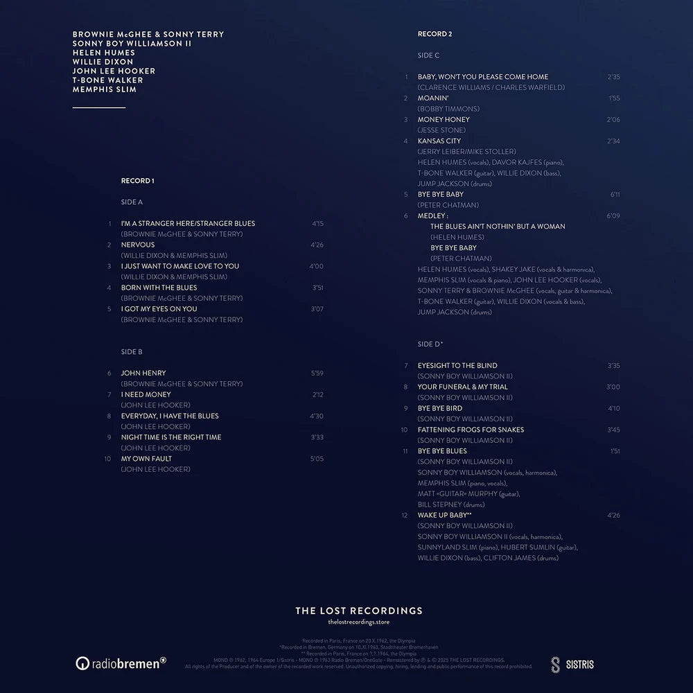 American Folk Blues Festival - Live In Paris 1962/Bremen 1963 - The Lost Recordings LP