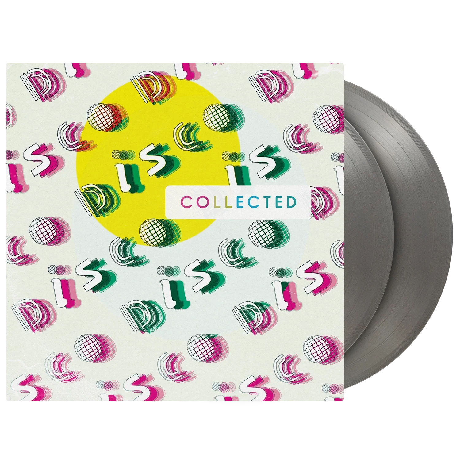Disco Collected jacket with disco ball silver vinyl