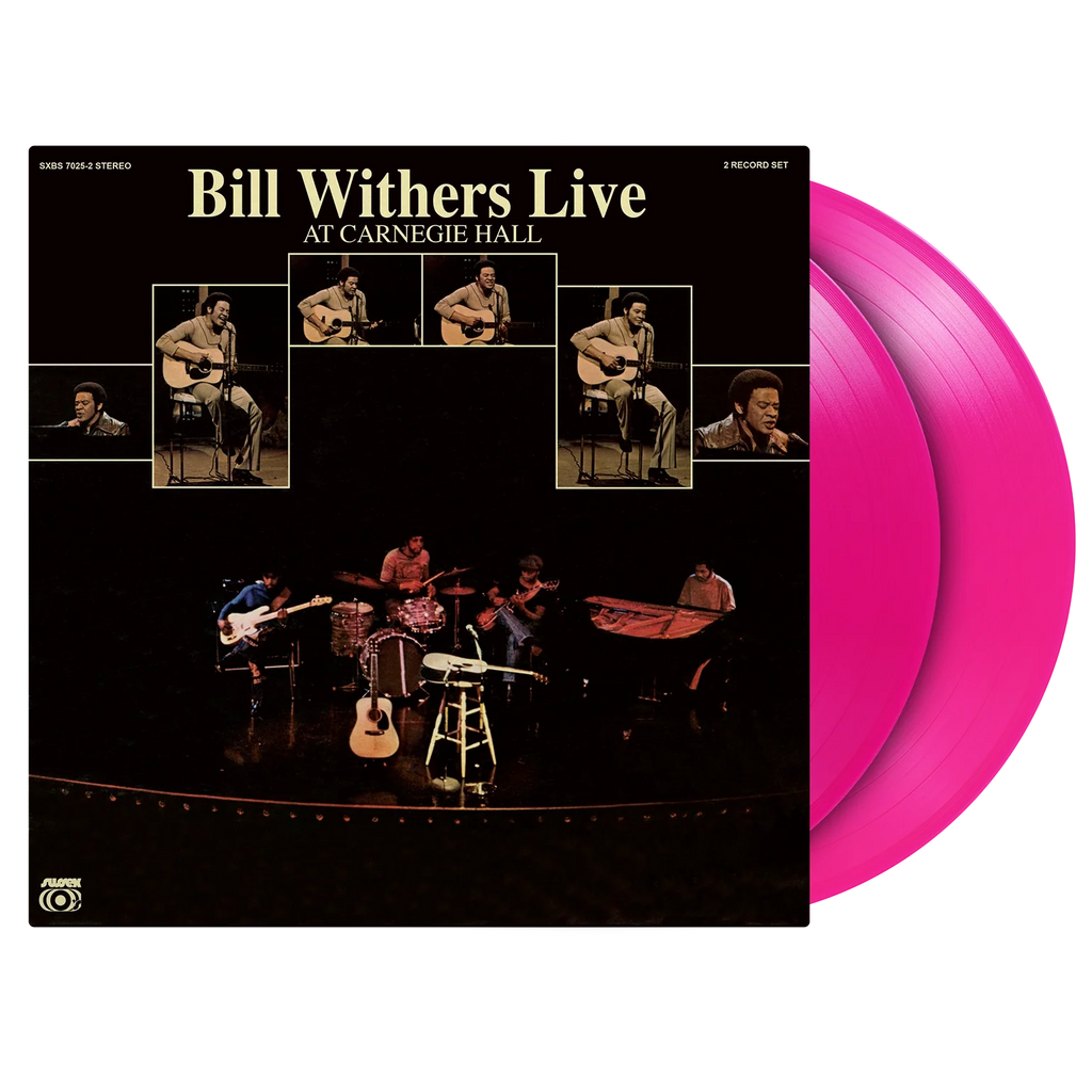 Bill Withers - Live at Carnegie Hall gatefold jacket with translucent magenta vinyl