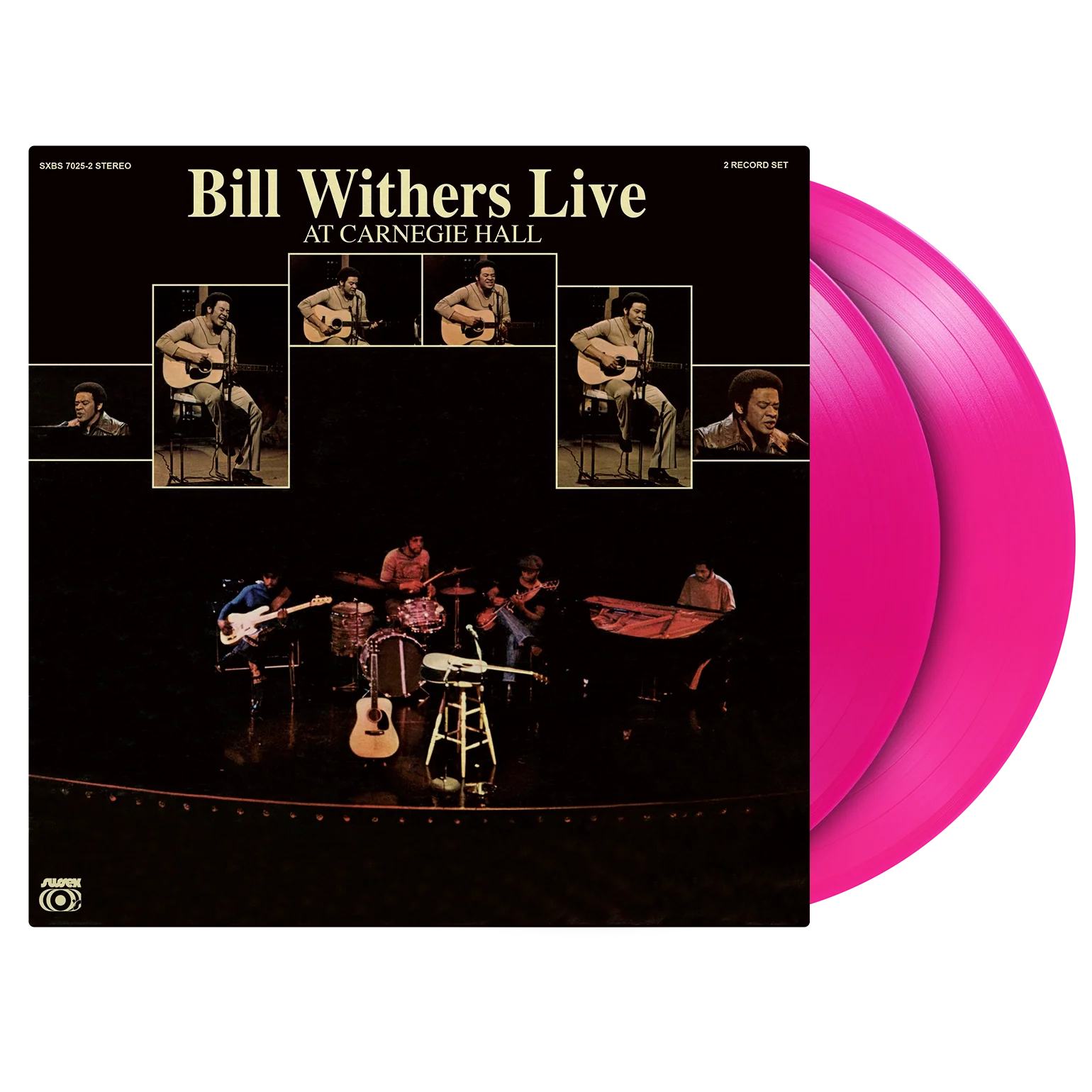 Bill Withers - Live at Carnegie Hall gatefold jacket with translucent magenta vinyl