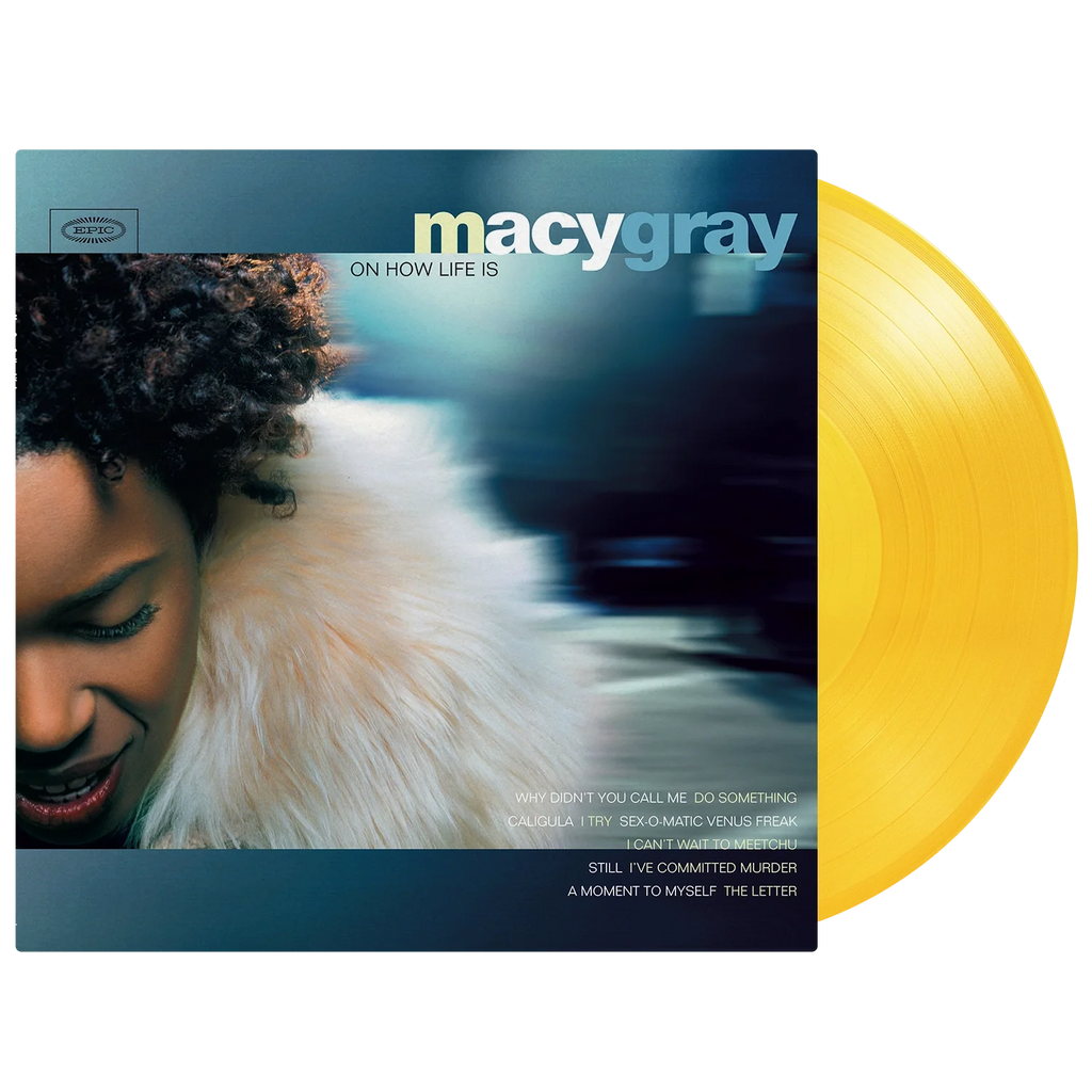 Macy Gray - On How Life Is jacket with translucent yellow vinyl
