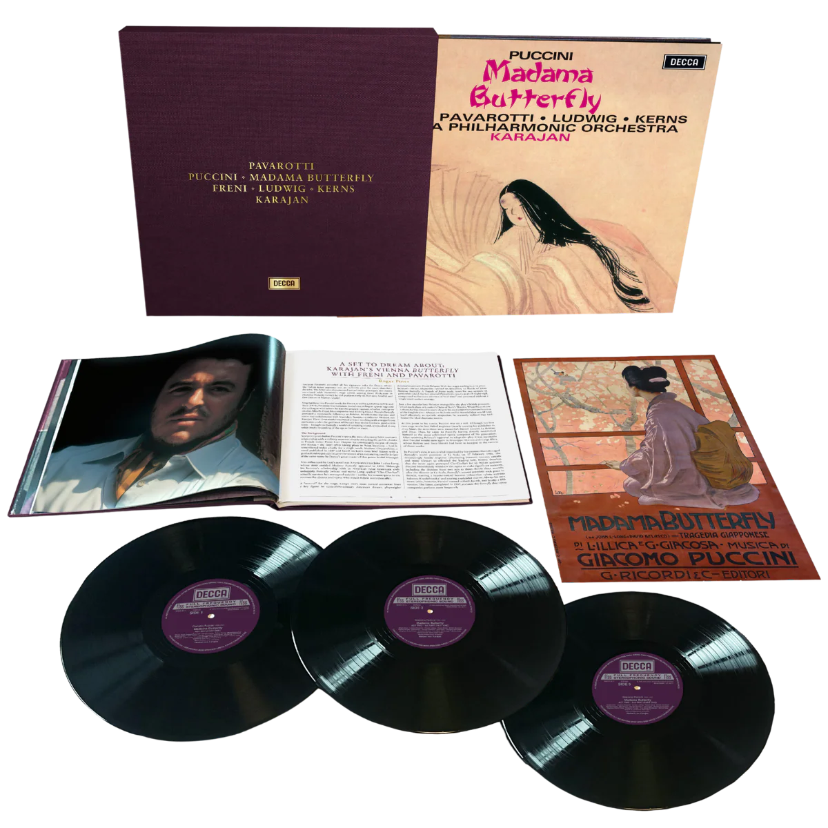 Luciano Pavarotti - Puccini: Madama Butterfly - LP Box Set