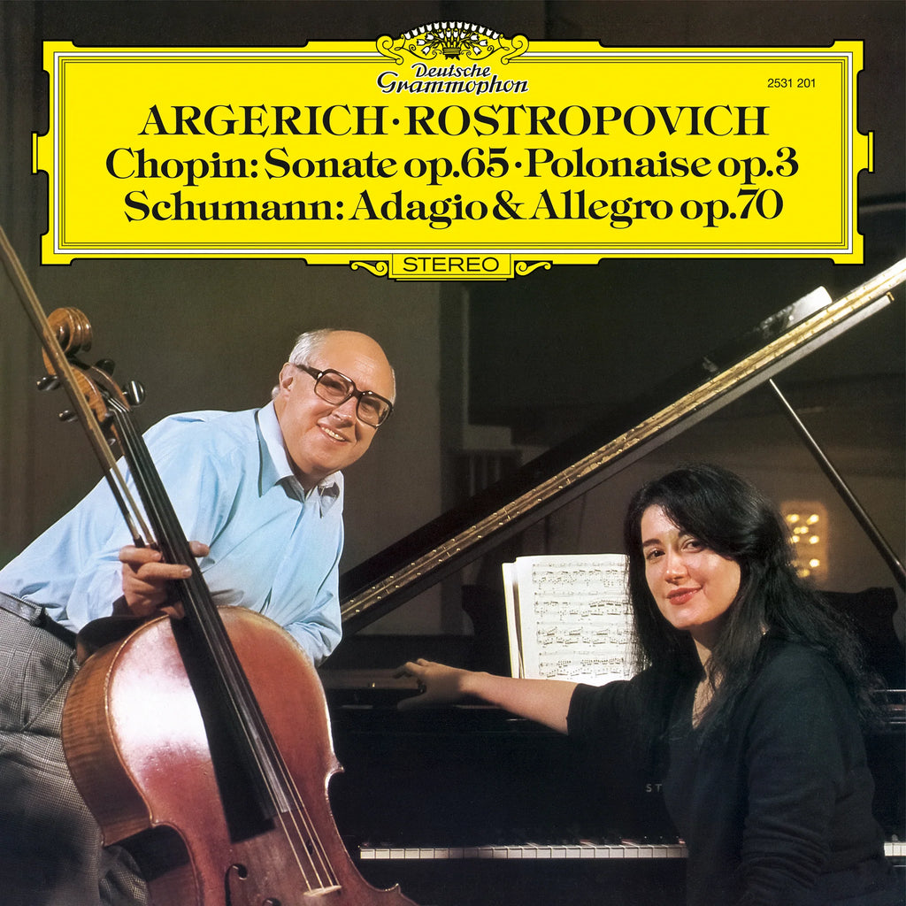Martha Argerich & Mstislav Rostropovich - Chopin: Sonate Op. 65, Polonaise Op. 3 / Schumann: Adagio & Allegro Op. 70 - Original Source Series LP