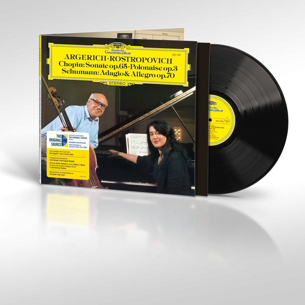 Martha Argerich & Mstislav Rostropovich - Chopin: Sonate Op. 65, Polonaise Op. 3 / Schumann: Adagio & Allegro Op. 70 - Original Source Series LP
