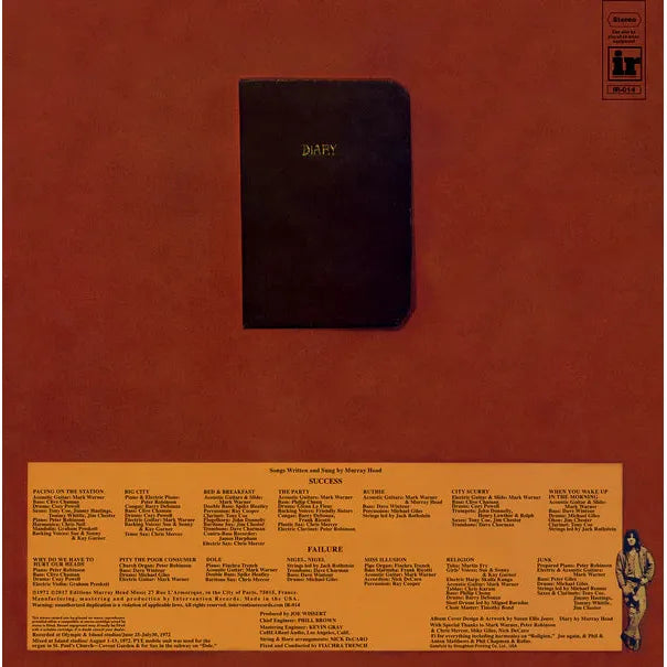 Murray Head - Nigel Lived - Intervention Records SACD