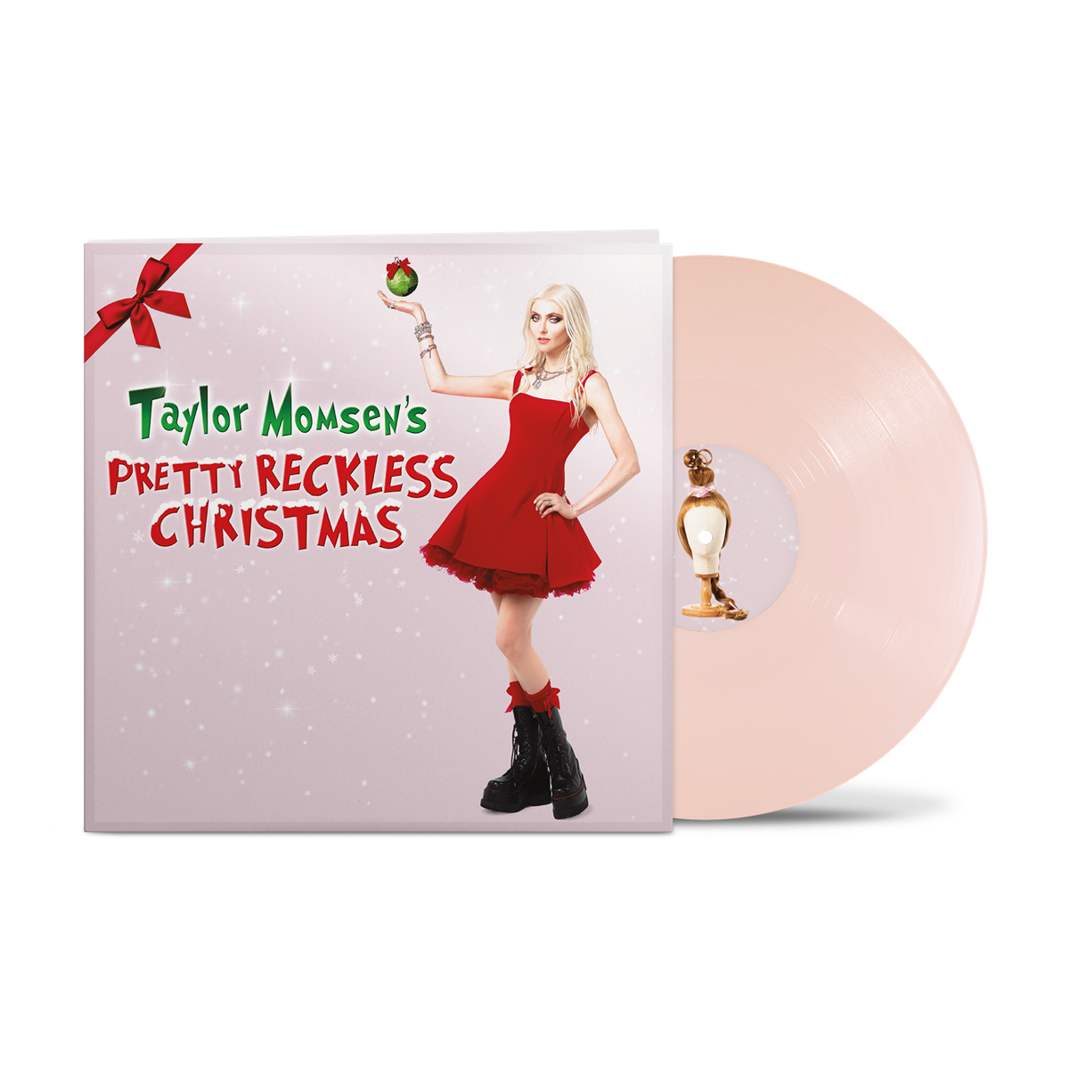 The Pretty Reckless - Taylor Momsen's Pretty Reckless Christmas fig cream 12 inch jacket and vinyl
