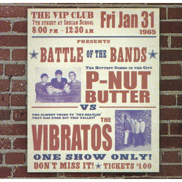 P-Nut Butter / The Vibratos - The VIP Club Presents Battle Of The Bands P-Nut Butter Vs. The Vibratos - CD