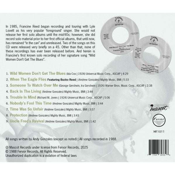 Francine Reed - Early Solo Recordings & Unreleased 80s Masters - CD