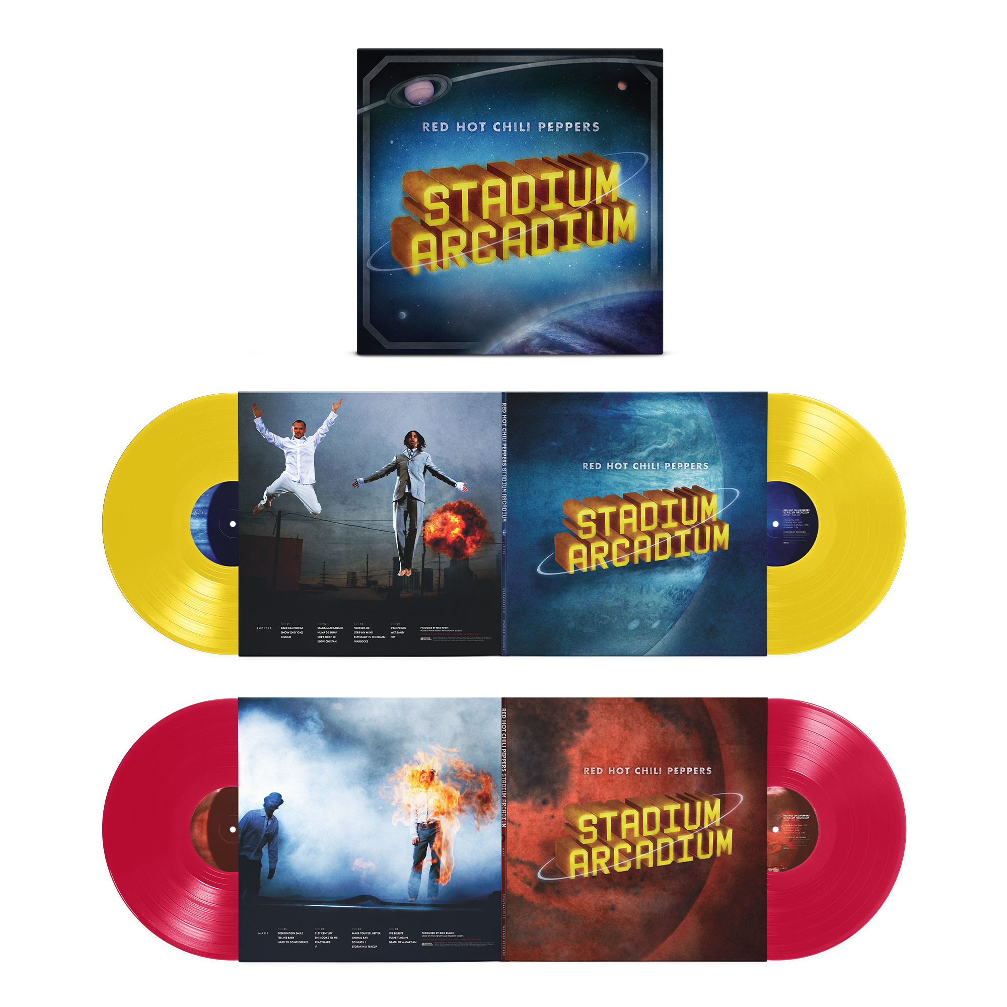 Stadium Arcadium 20th Anniversary Canary Yellow and Apple Red vinyl