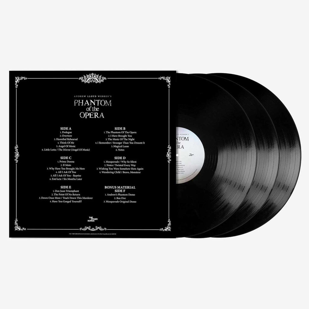 Phantom of the Opera (The Andrew Lloyd Webber 2026 Mix) - Andrew Lloyd Webber - LP back cover