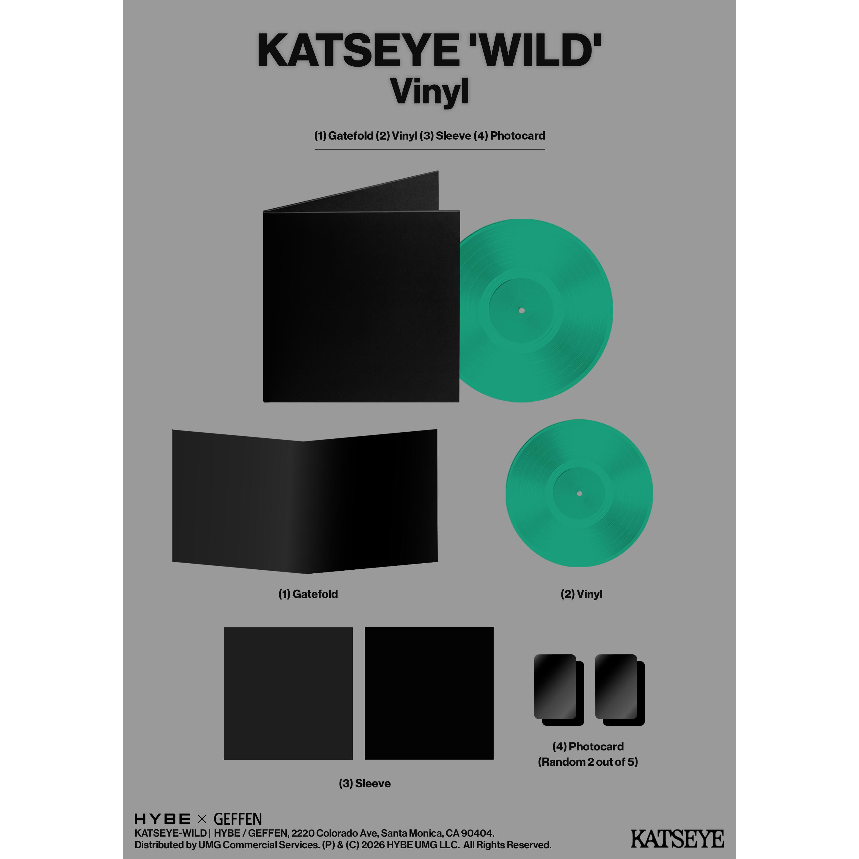[Pre Order] KATSEYE - WILD - 12" EP *