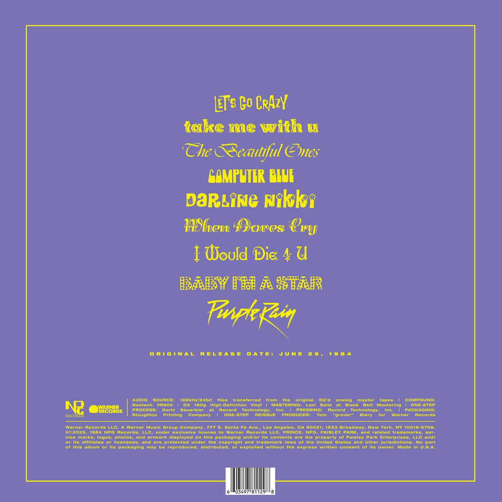 Prince - Purple Rain - One-Step LP